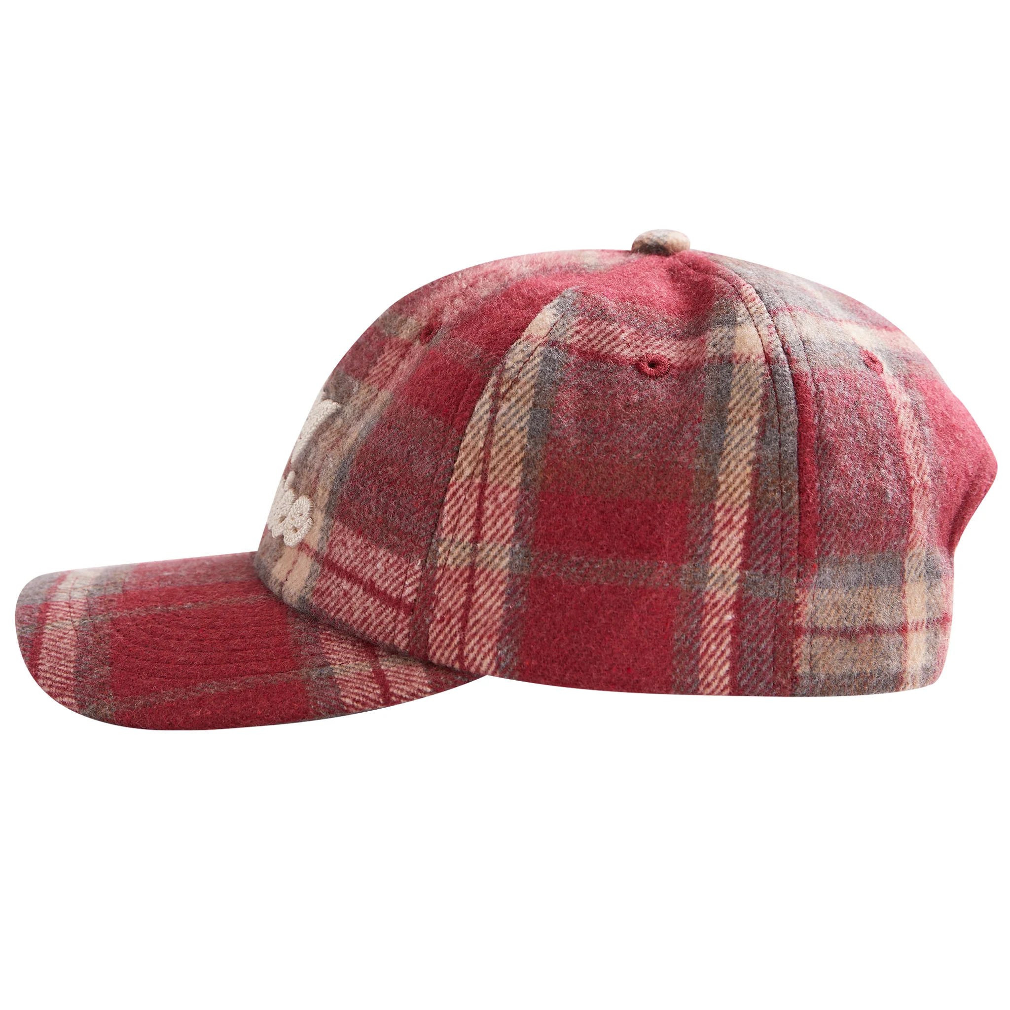 Golf SJ Plaid Unisex Dad Hat Burgundy O/S - Image 2