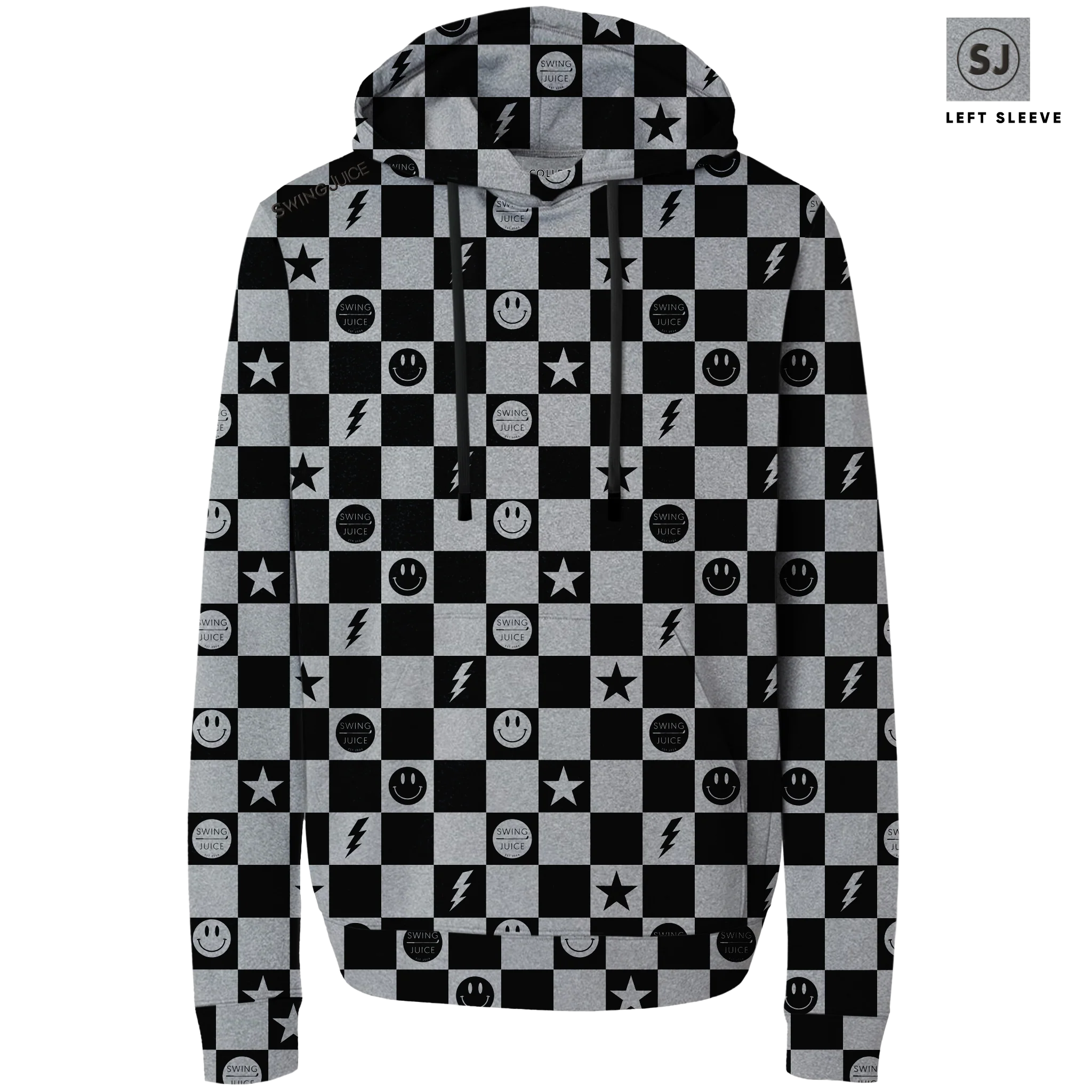 Golf Smile Face Men's Performance Hoodie