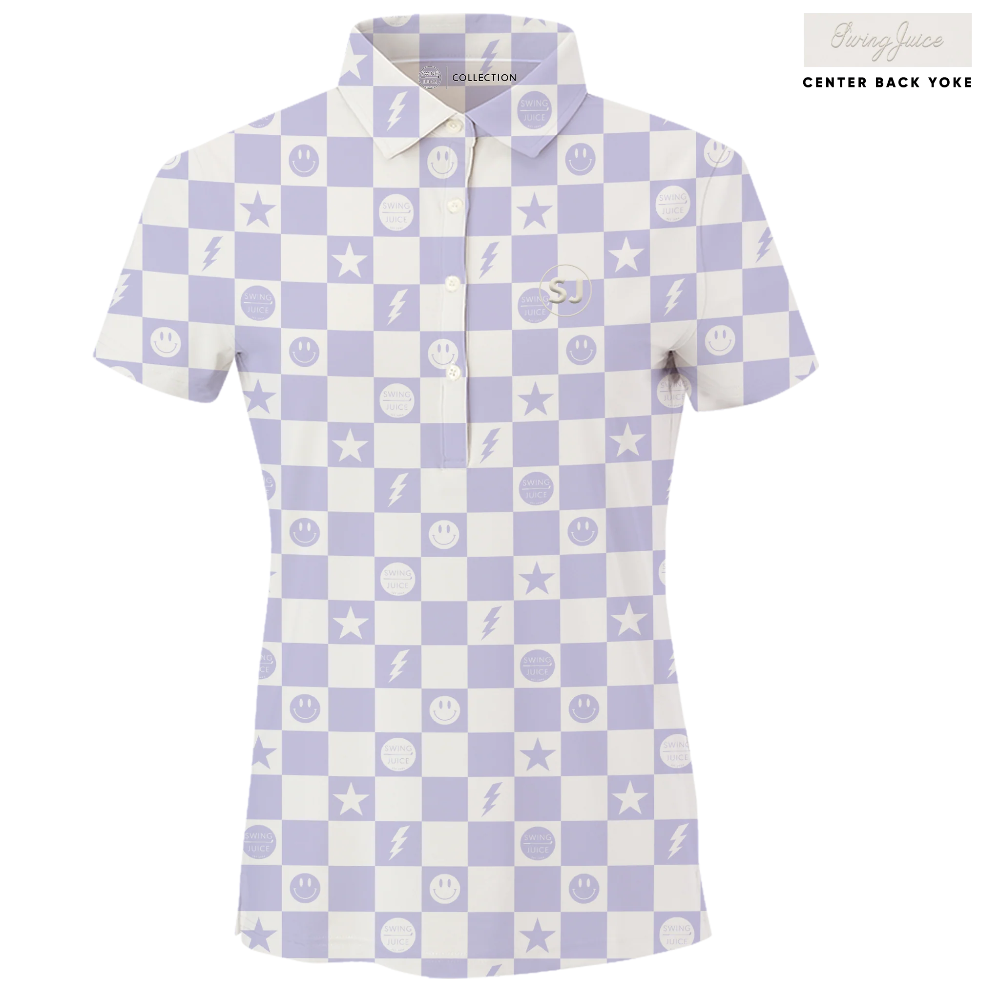 Golf Smile Face Women's Polo