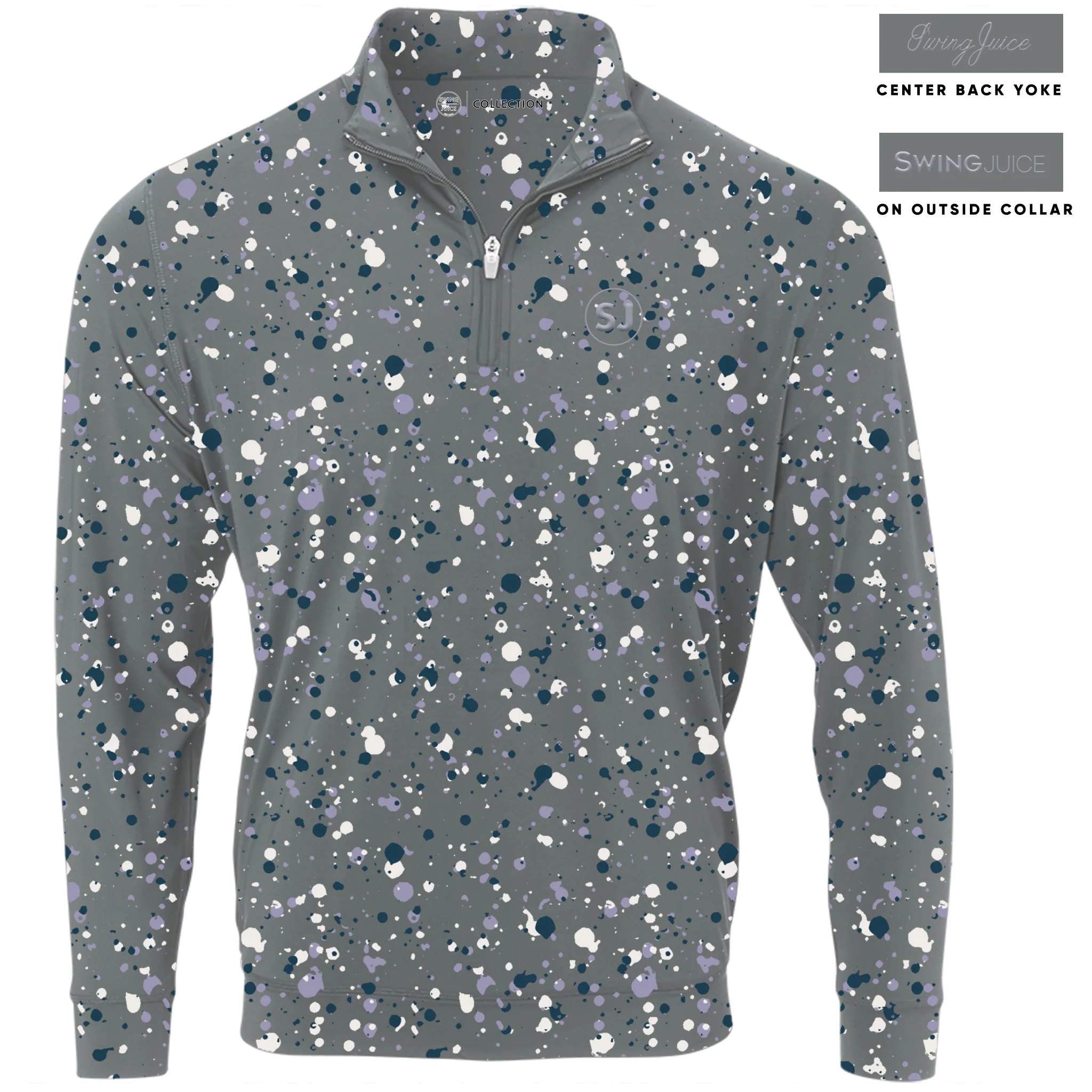 Golf Splatter Men's Quarter Zip