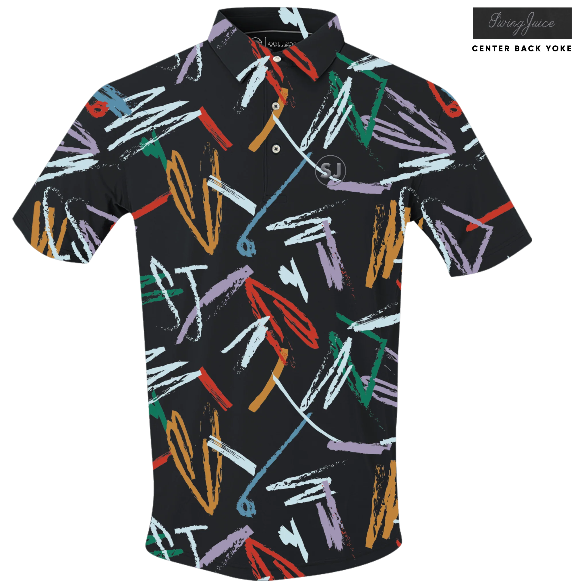 Golf Strokes Men's Polo - Image 2
