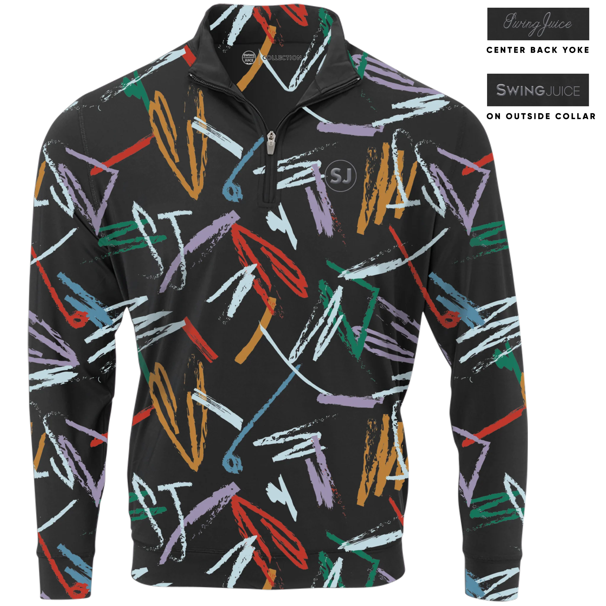 Golf Strokes Men's Quarter Zip - Image 2