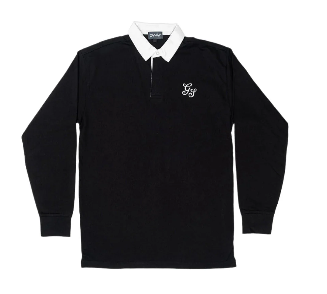 Golf Stuff - Black Long Sleeve Polo