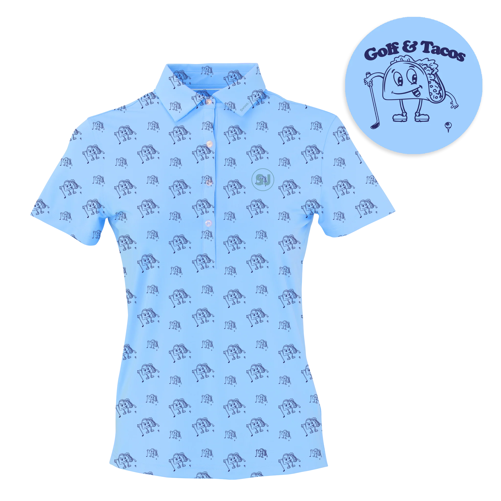 Golf & Tacos Women's Polo - Image 3