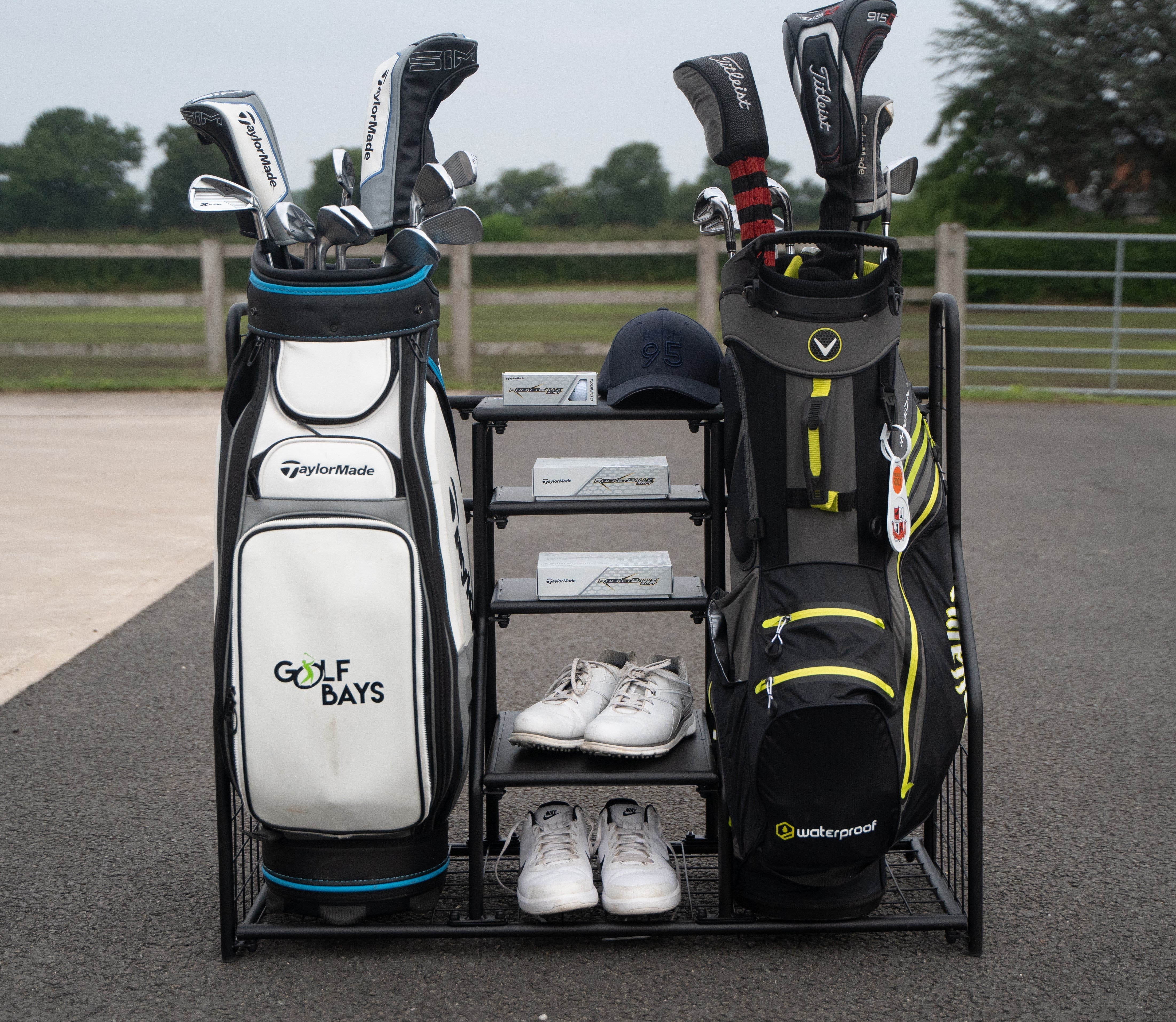 GolfBays Dual Bag Display Storage Organiser - Image 5