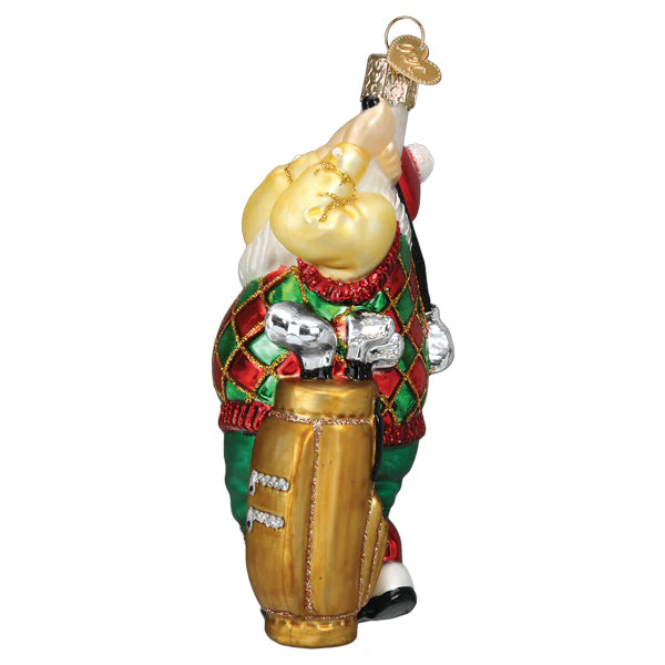 Golfing Santa Ornament - Image 4
