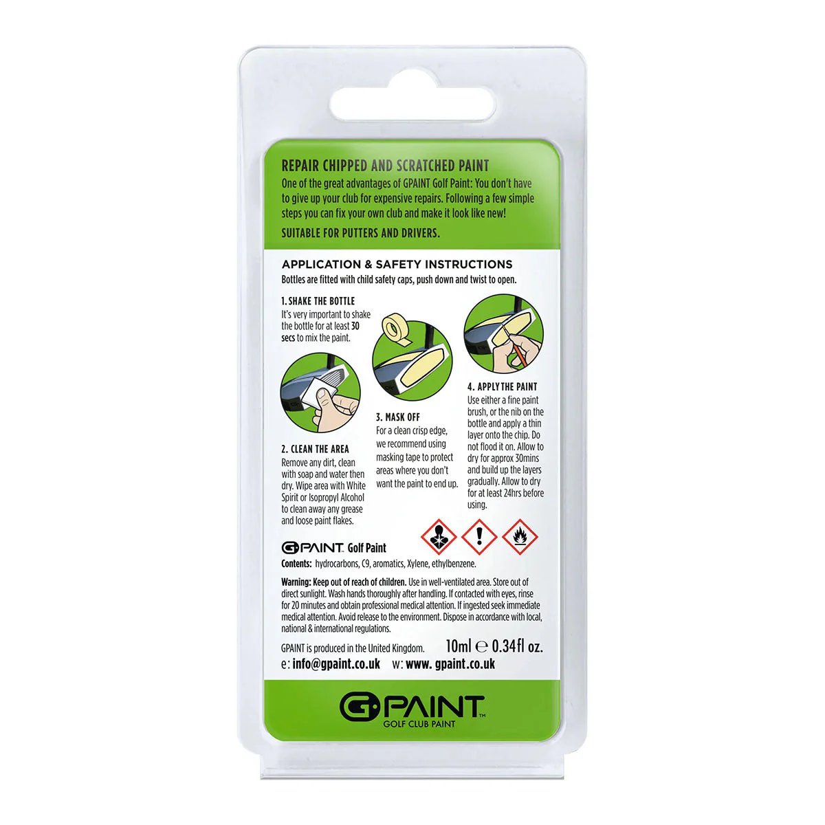 GPaint Golf Club Touch Up Paint - Taylormade Spider Tour Red - Image 2