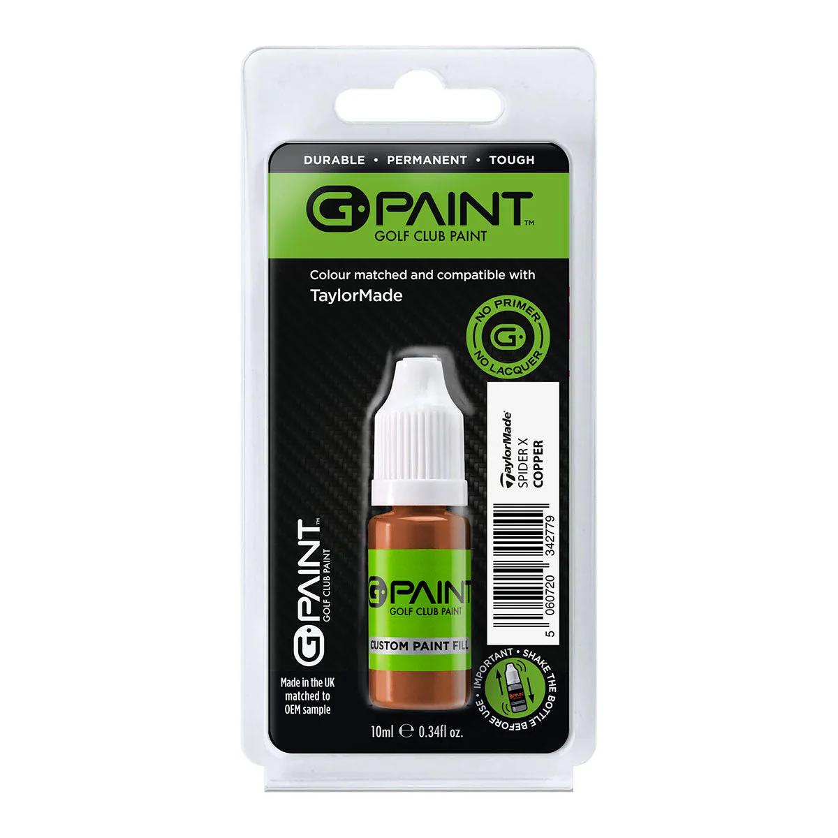GPaint Golf Club Touch Up Paint - Taylormade Spider X Copper