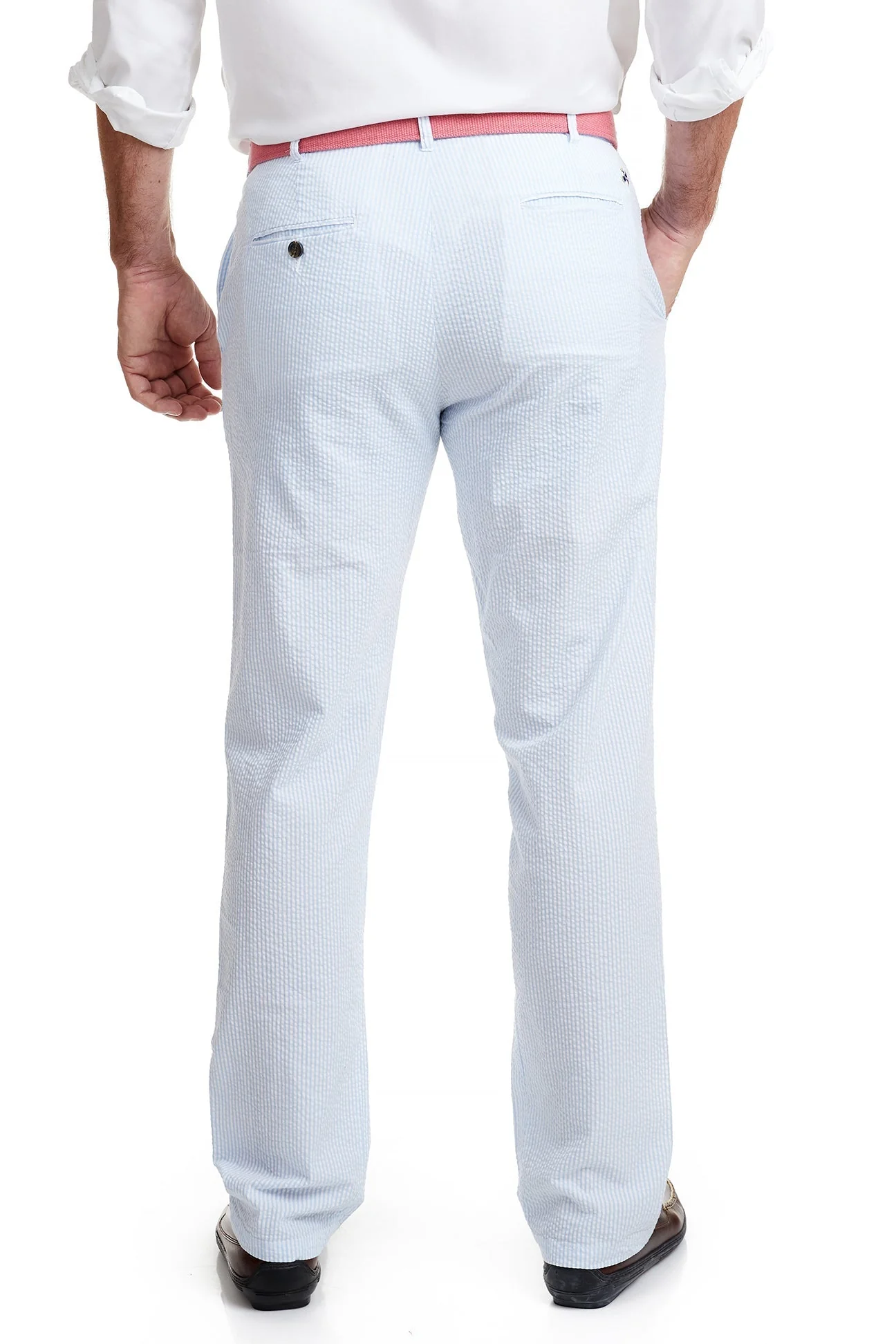 Harbor Pant Blue Seersucker - Image 3