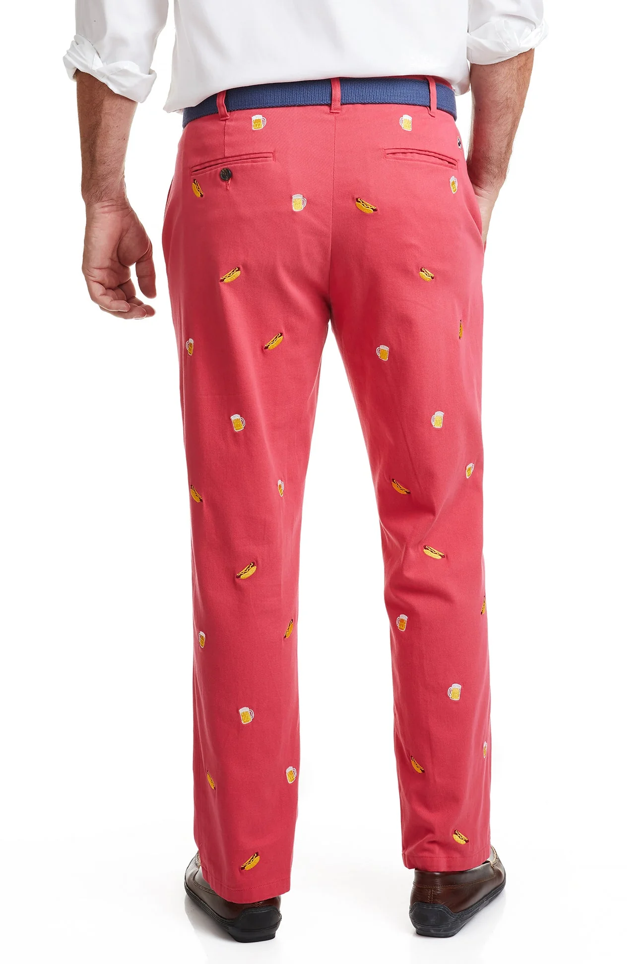 Harbor Pant Hurricane Red with Hot Dog & Beer - Image 4