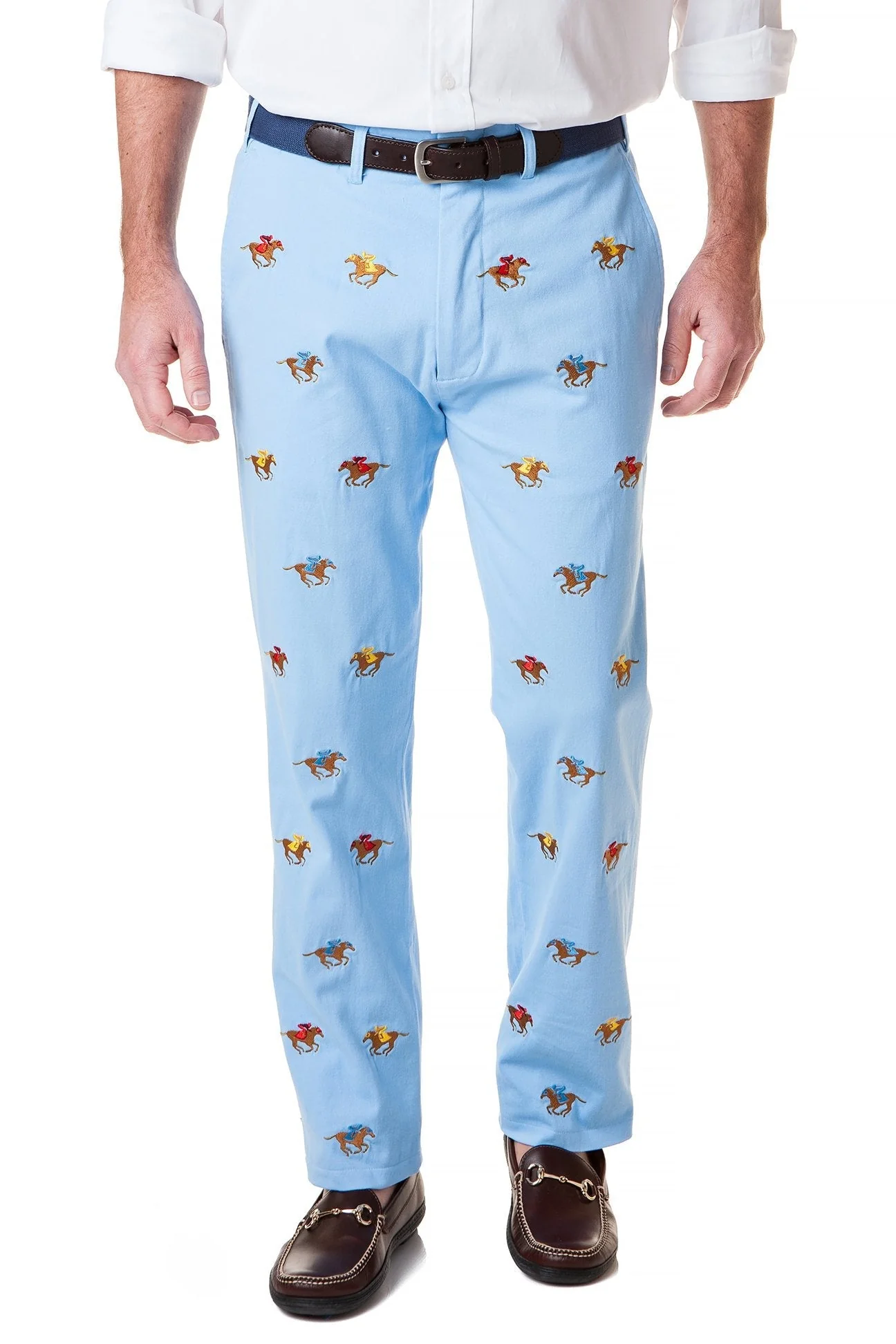Harbor Pant Stretch Twill Liberty With Racing Horses - Image 3