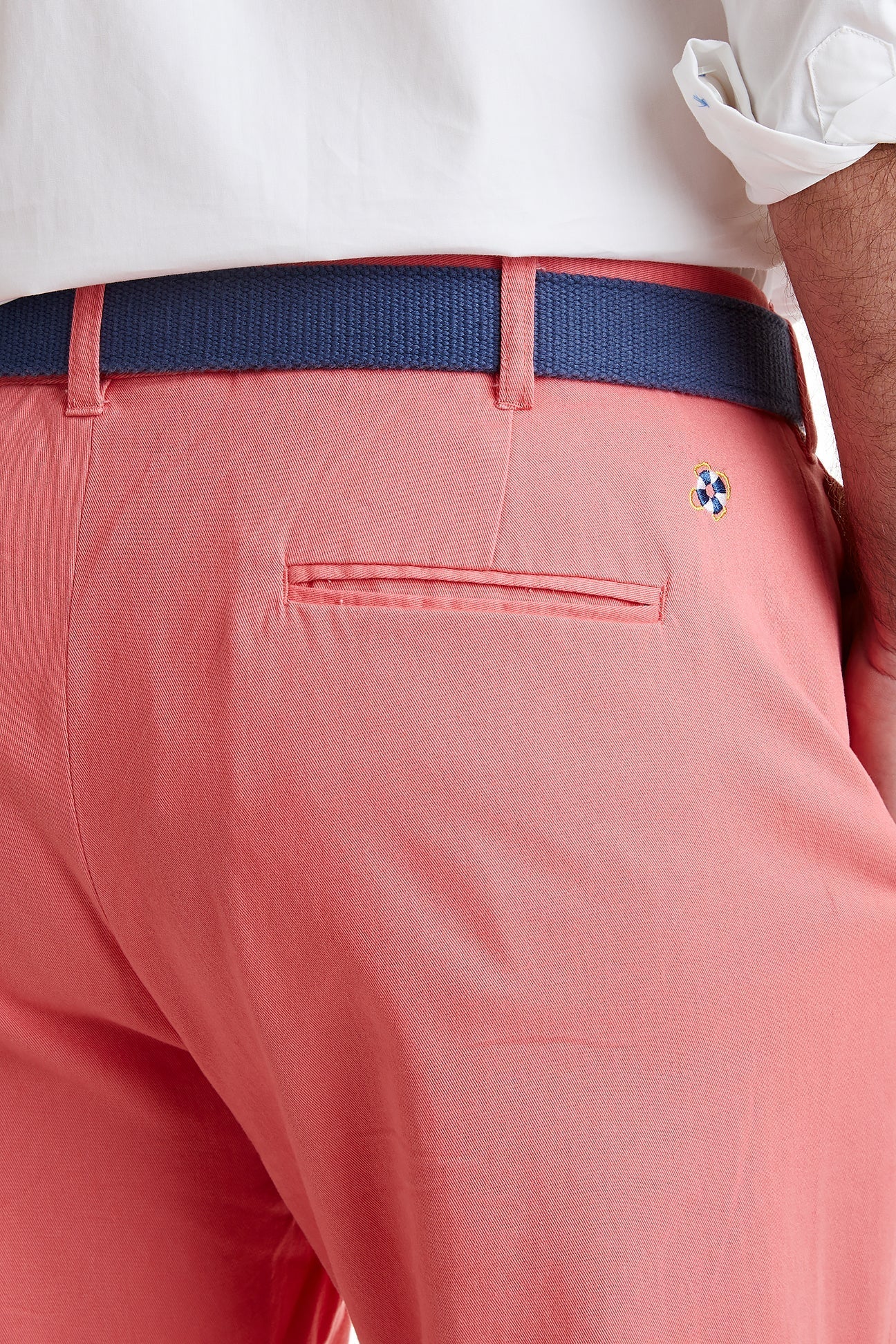 Harbor Pant Stretch Twill Sunset Coral - Image 2