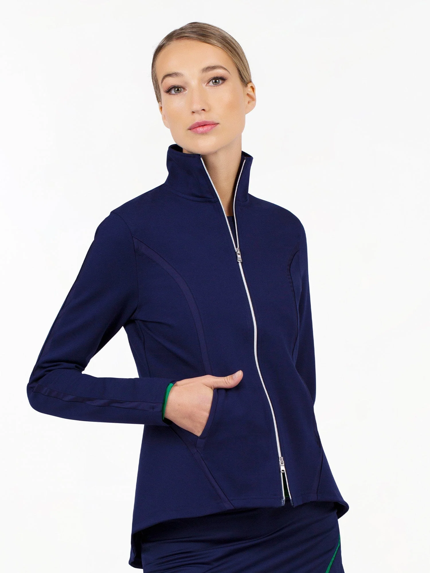 Harlow Knit Jacket - Ink - Image 8
