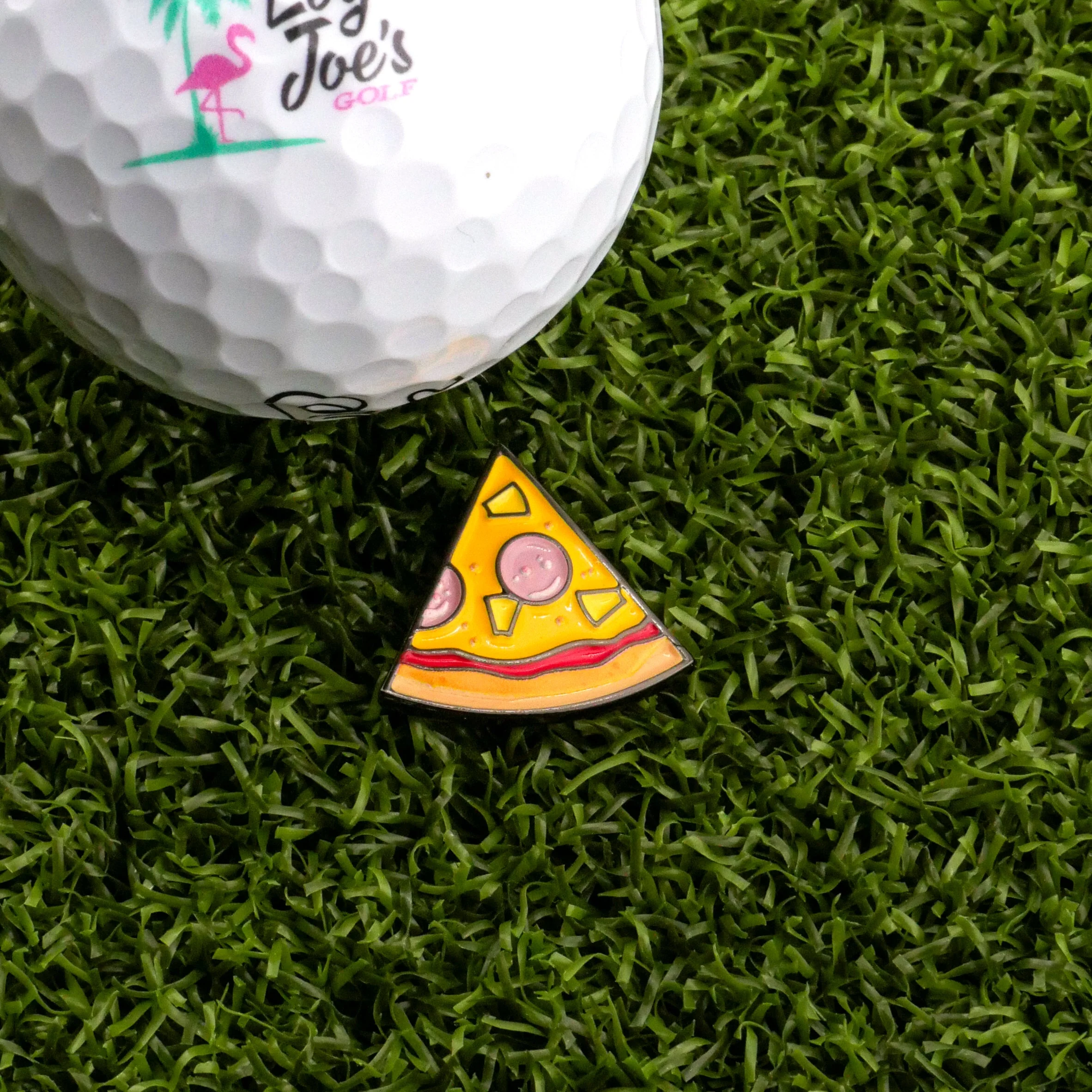 Hawaiian Pizza "Slice" Premium Ball Marker - Image 3