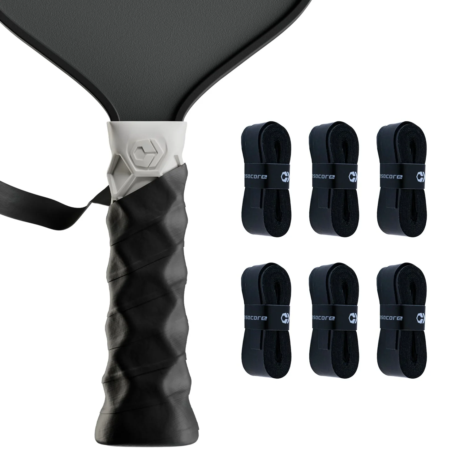 Hesacore Hesatac Overgrip – Black (6 & 12 Pack)