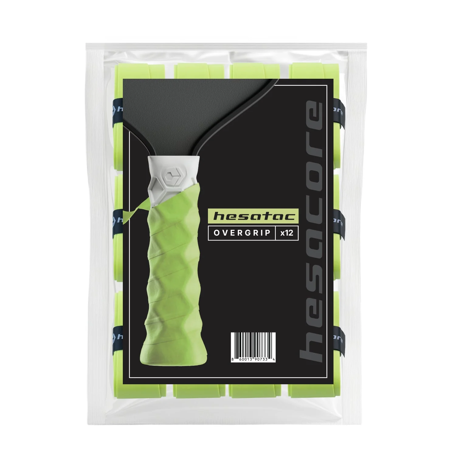 Hesacore Hesatac Overgrip – Neon Green (6 & 12 Pack) - Image 8