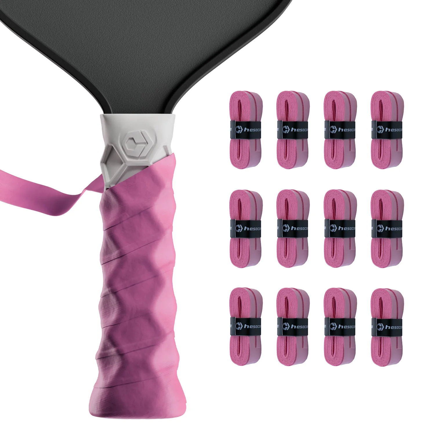 Hesacore Hesatac Overgrip – Pink (6 & 12 Pack) - Image 2