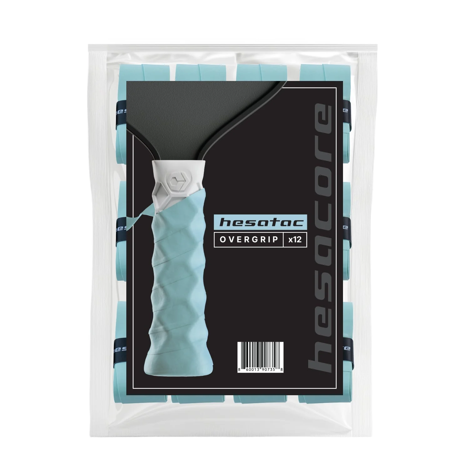 Hesacore Hesatac Overgrip – Turquoise (6 & 12 Pack) - Image 8