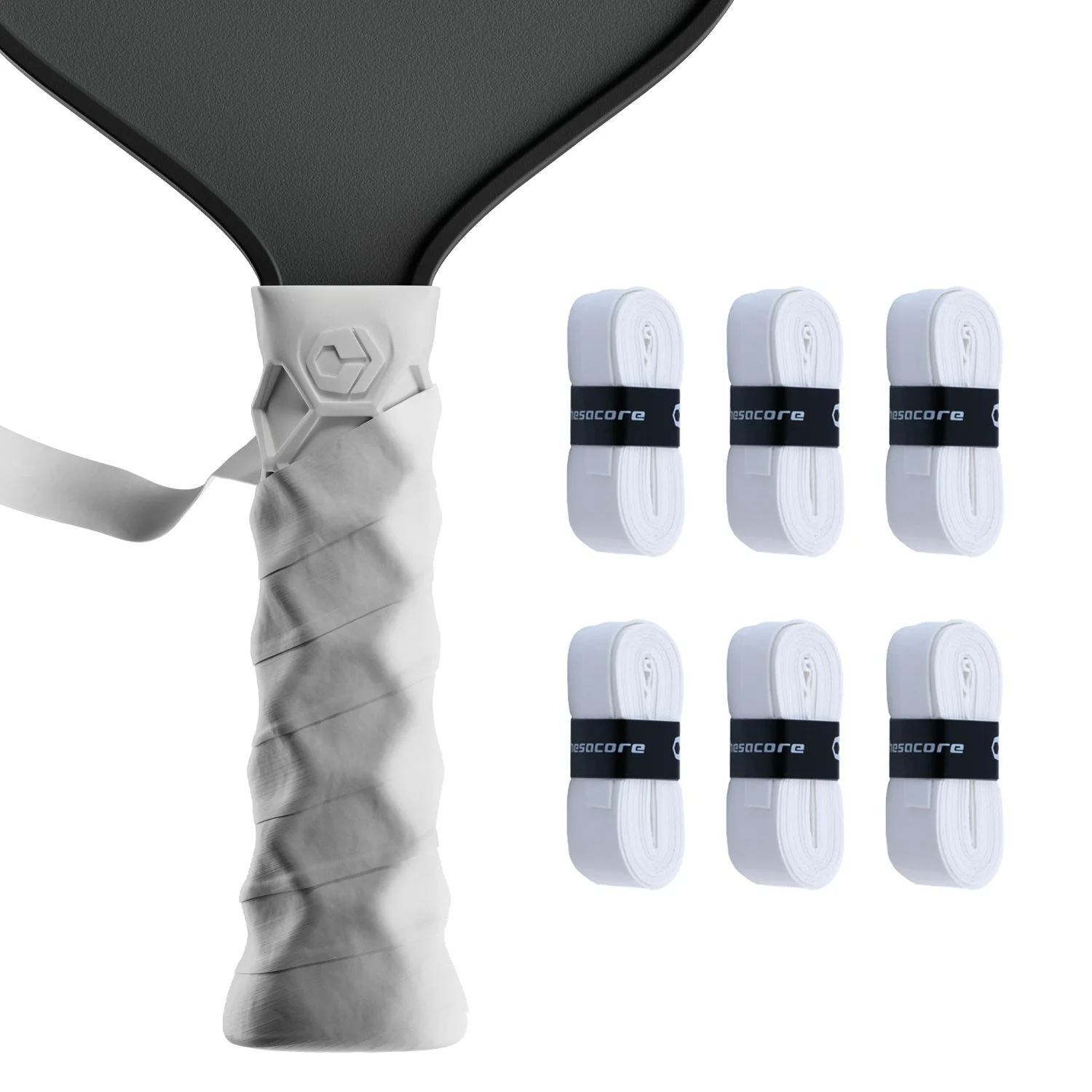 Hesacore Hesatac Overgrip – White (6 & 12 Pack)