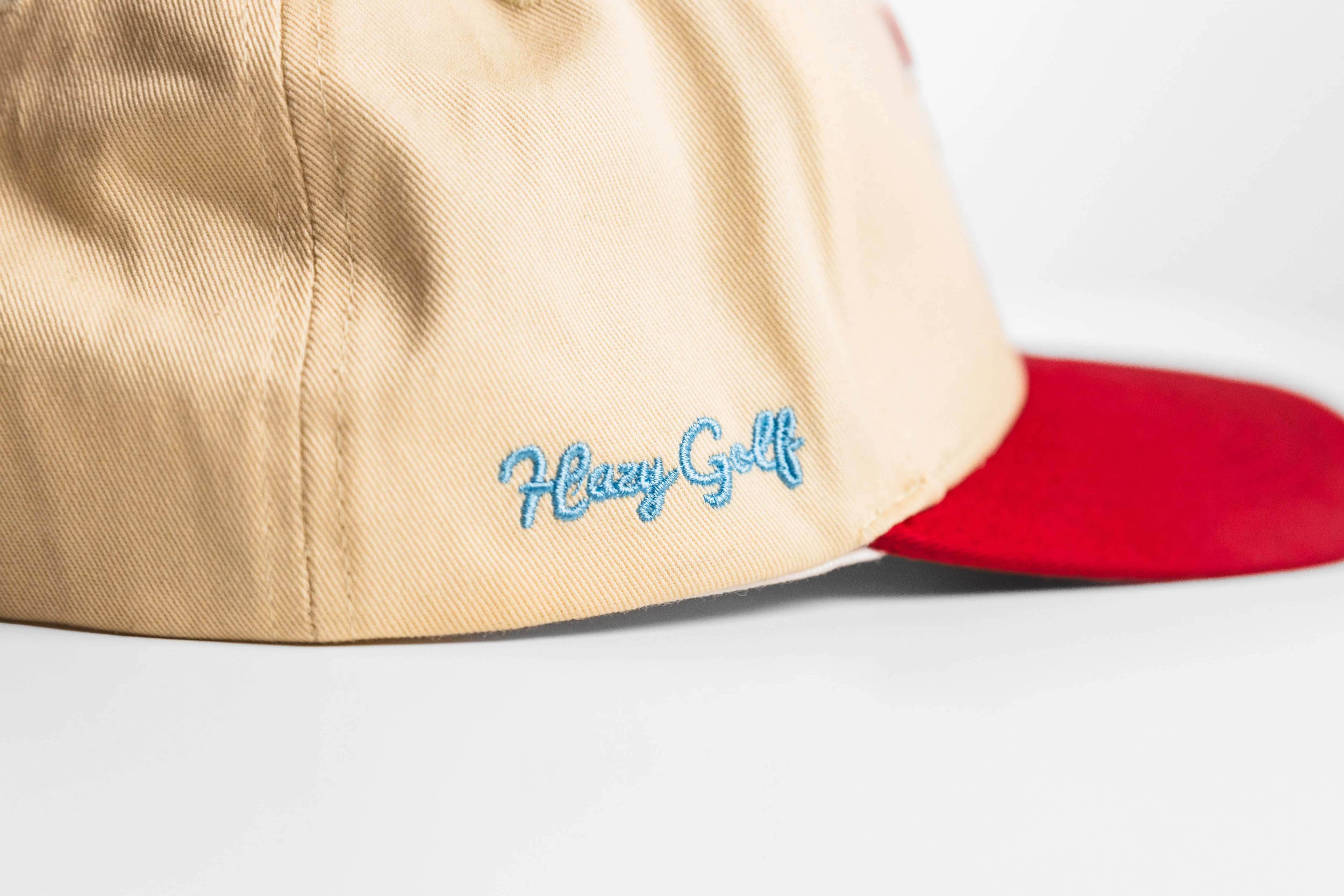 “HG” 2 Tone Cardinal and Bone SnapBack - Image 4