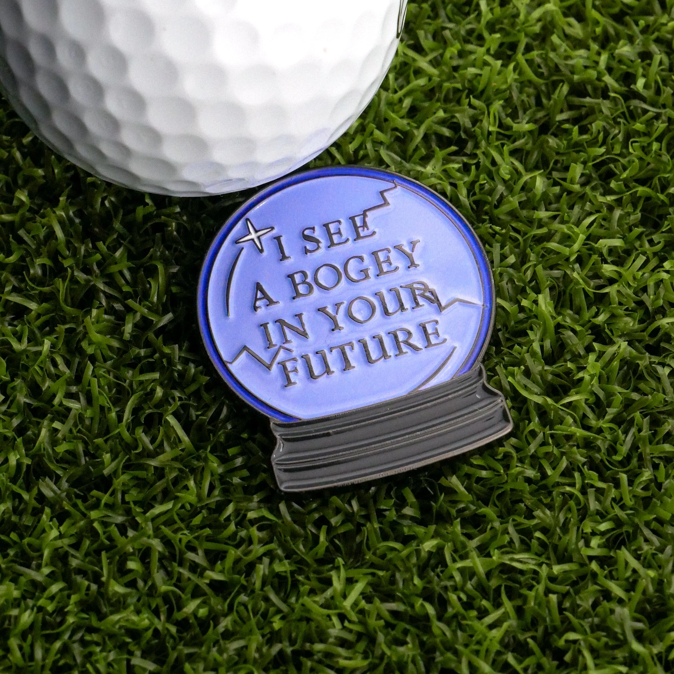 I See A Bogey Crystal Ball Ball Marker - Image 2
