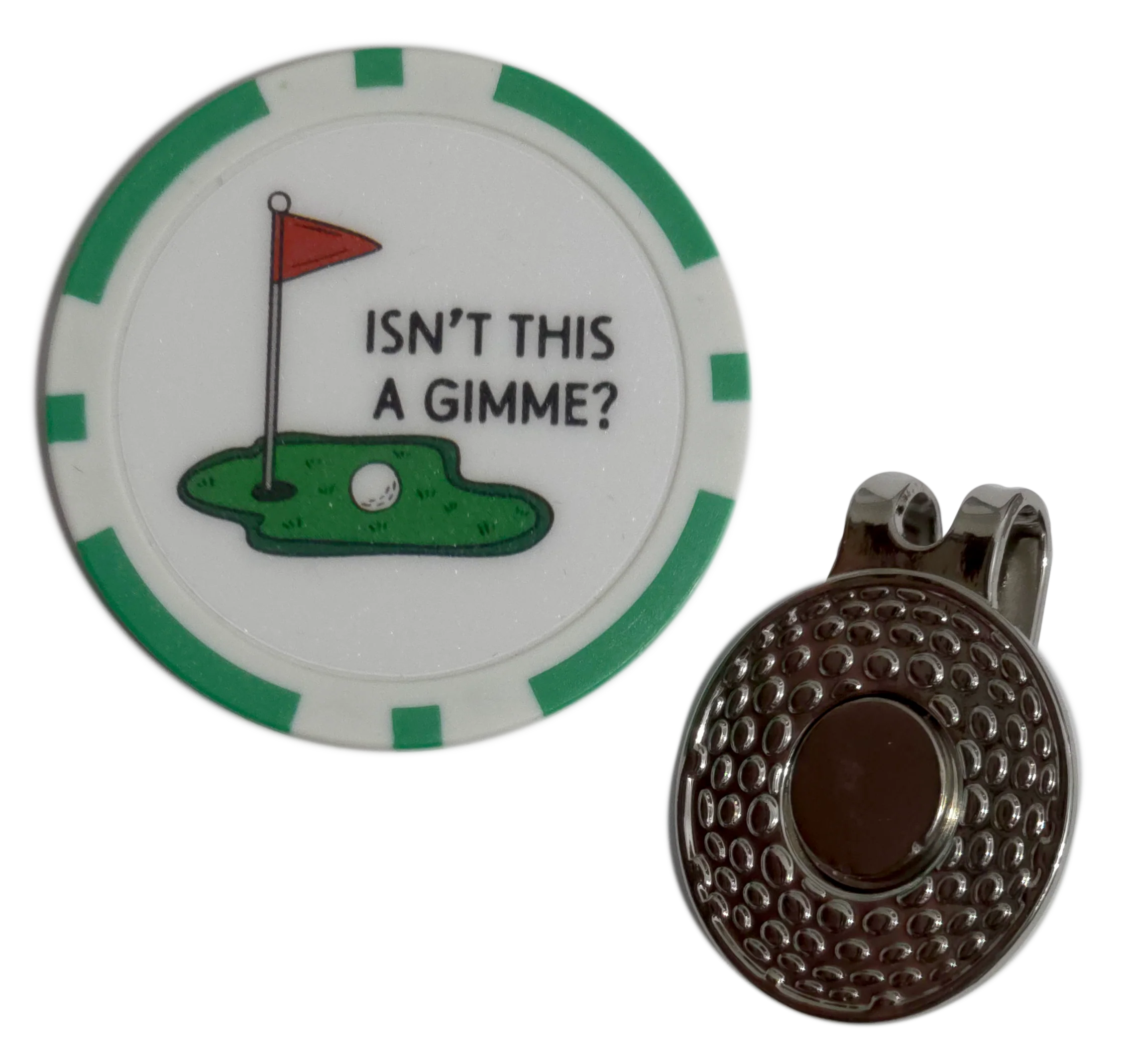 “Isn’t This a Gimme?” Golf Ball Marker Poker Chip - Image 2