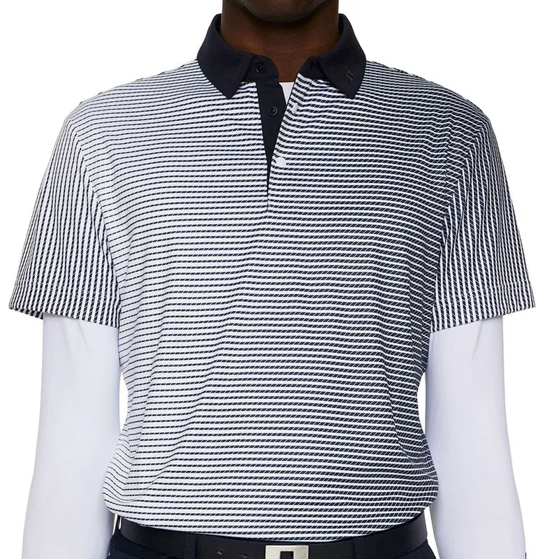 J. Lindeberg Marvin Stripe Polo - Image 3