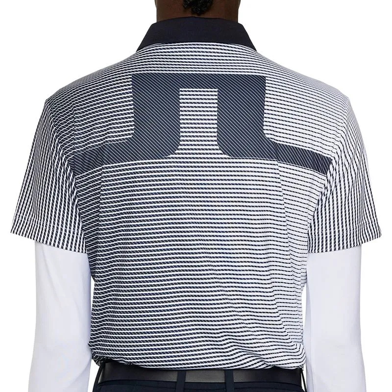 J. Lindeberg Marvin Stripe Polo - Image 4