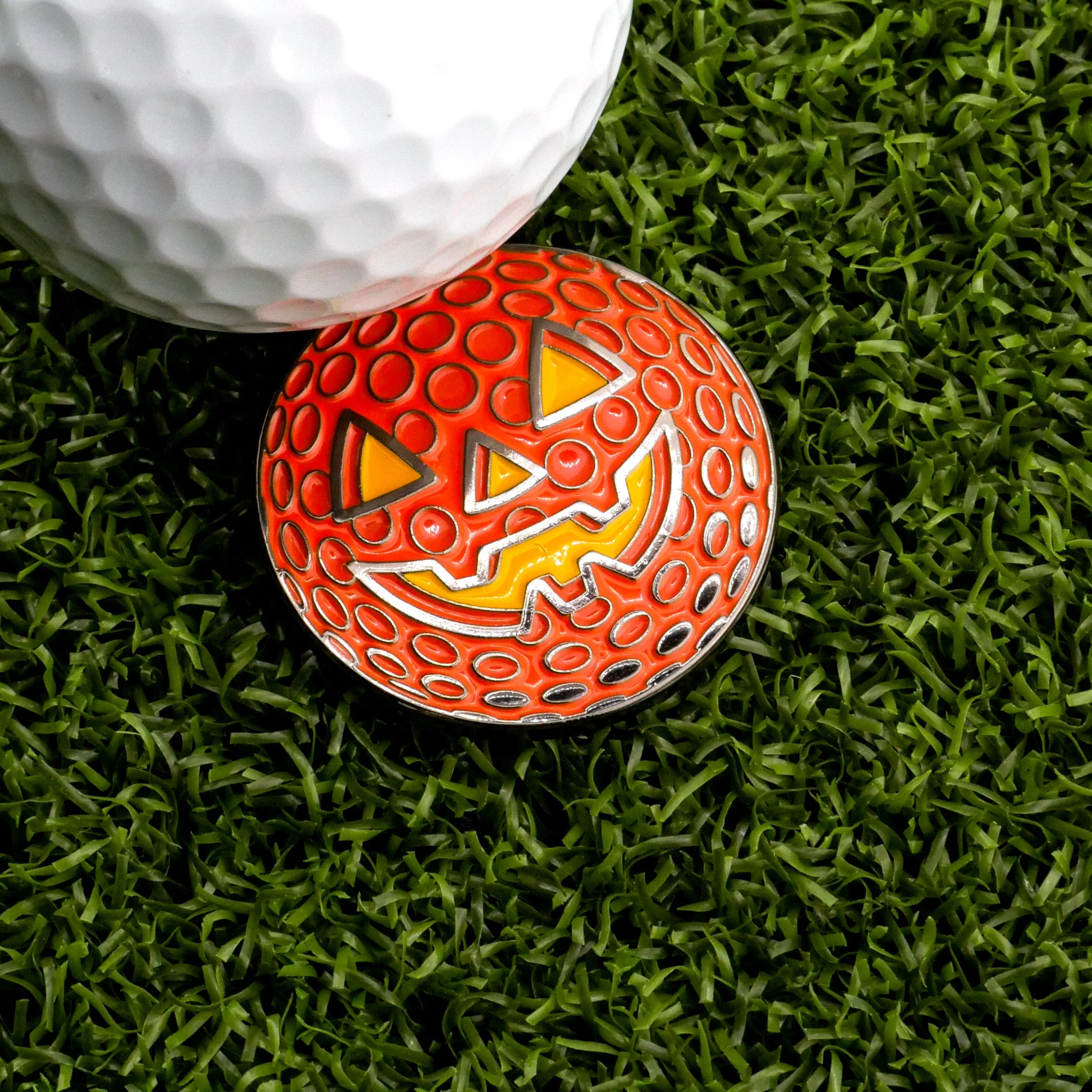 Jack-o'-lantern Golf Ball Ball Marker - Image 2