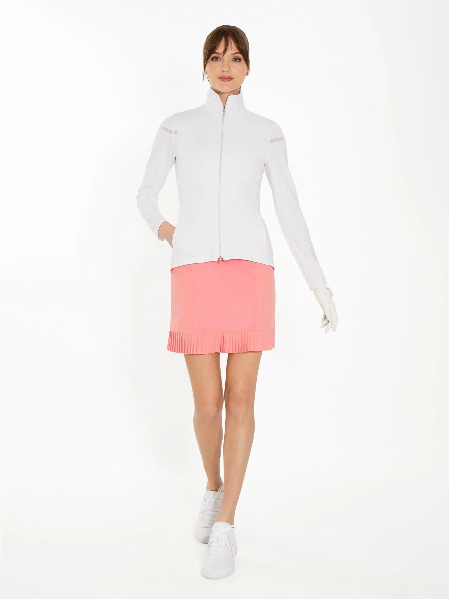 Kai 17" Pleated Skirt - Plumeria - Image 8