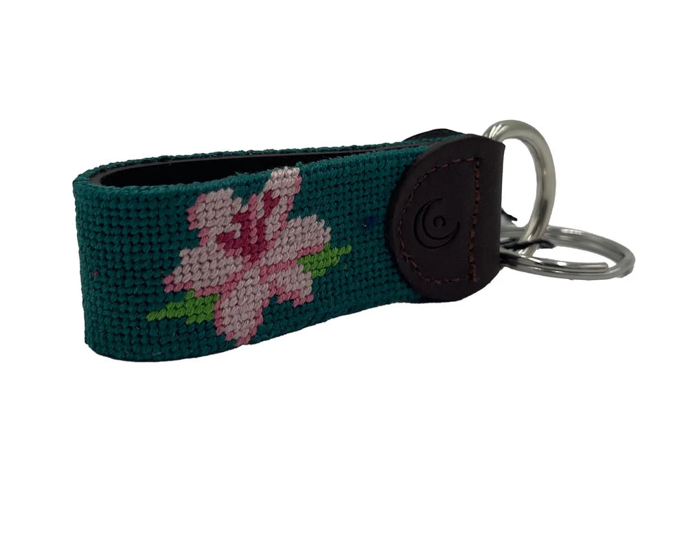 Key Fob - Azalea on Augusta Green - Image 2