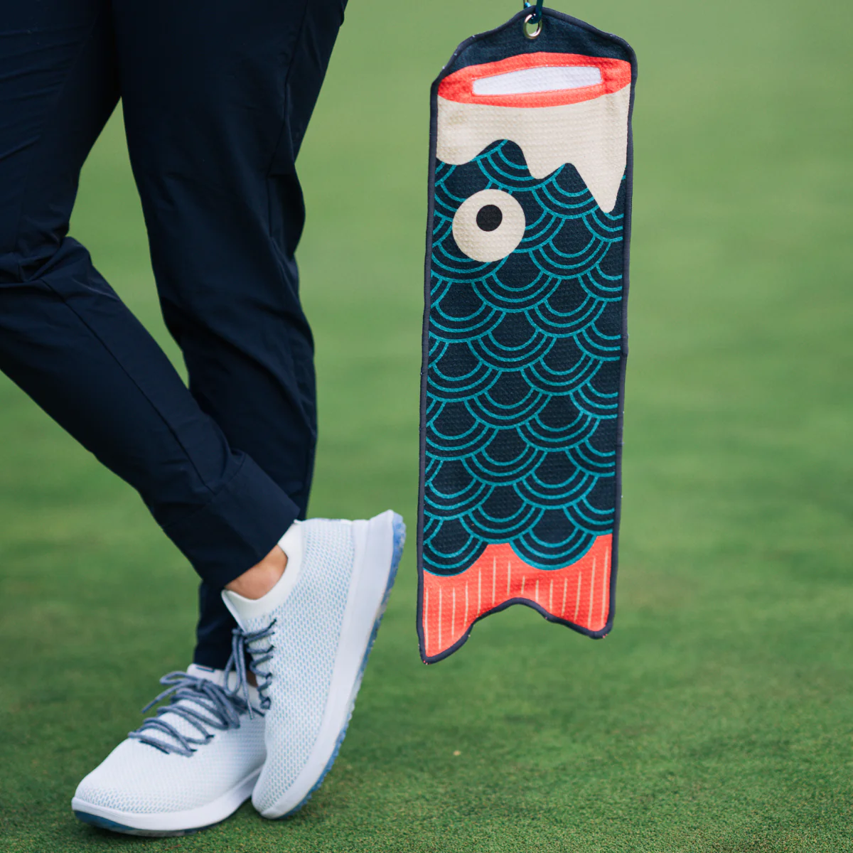 Koi Utility Towel (Blue) - Image 2