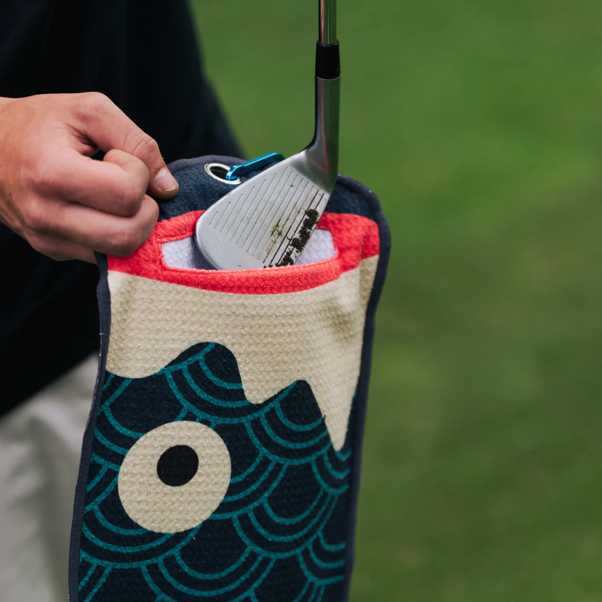 Koi Utility Towel (Blue) - Image 3