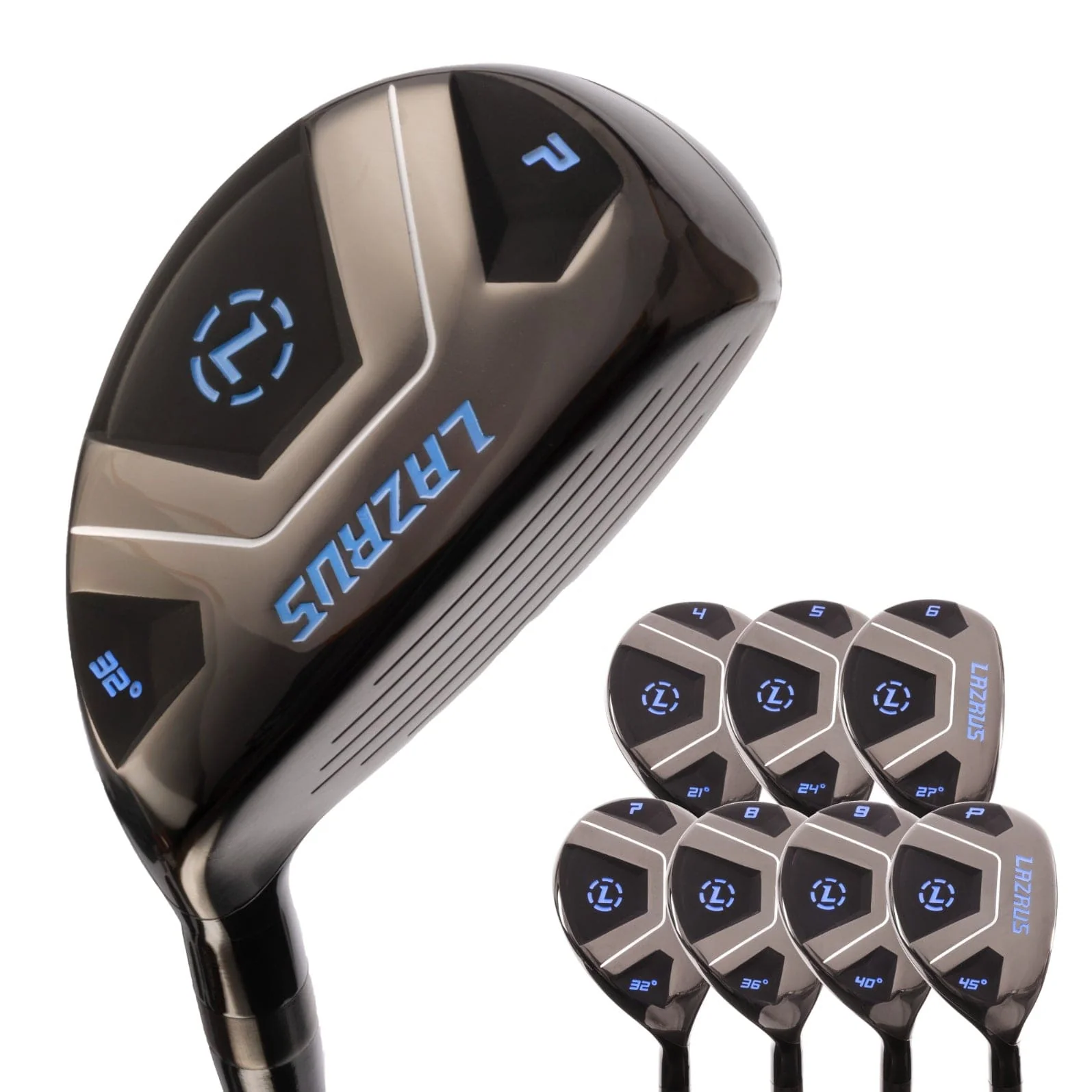 Lazrus Golf - 13 pc Set - Driver, 3 Wedges Set, Hybrids (4-PW), Putter & Bag (optional) - Image 8