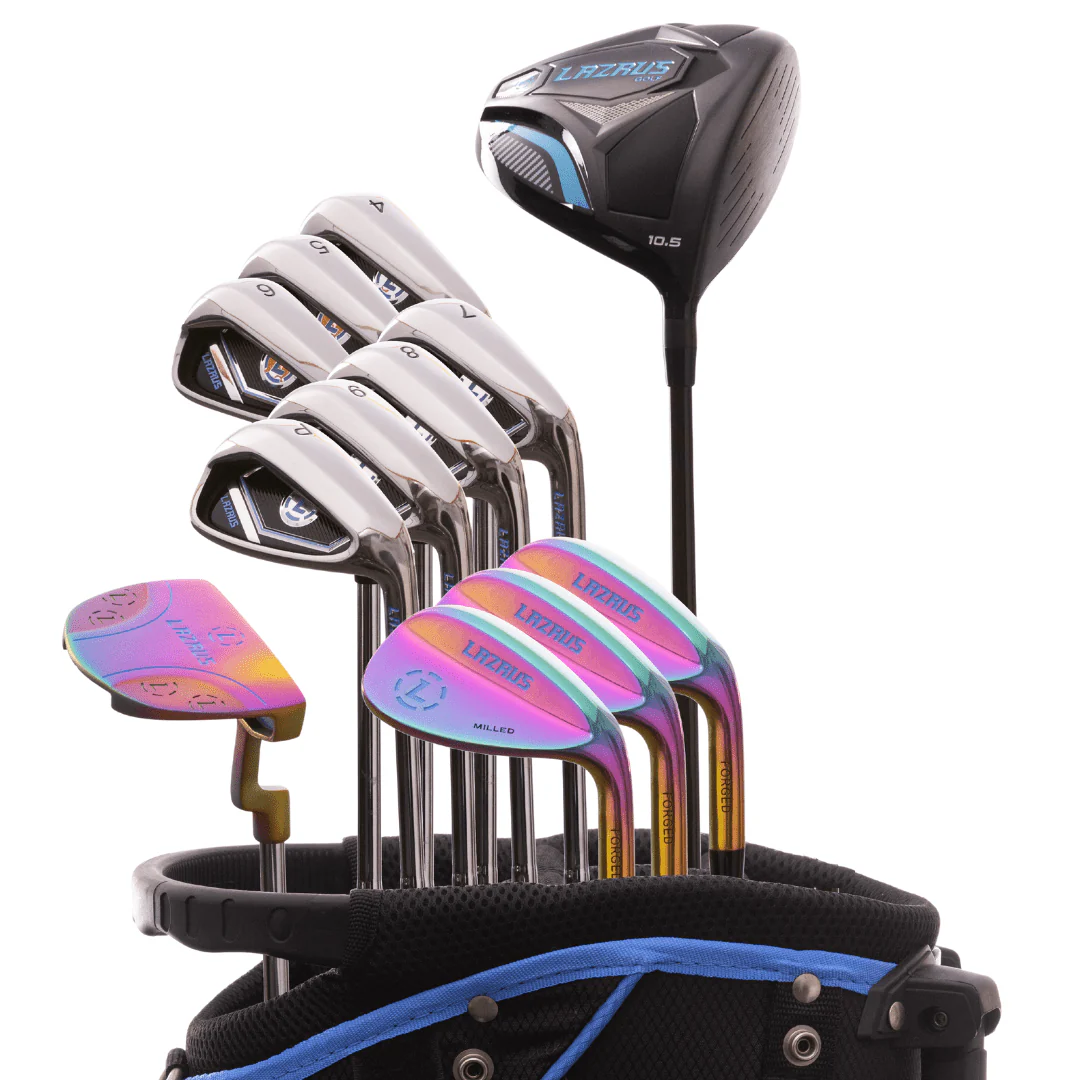 Lazrus Golf - 13 pc Set - Driver, 3 Wedges Set, Irons (4-PW), Putter & Bag (optional) - Image 3