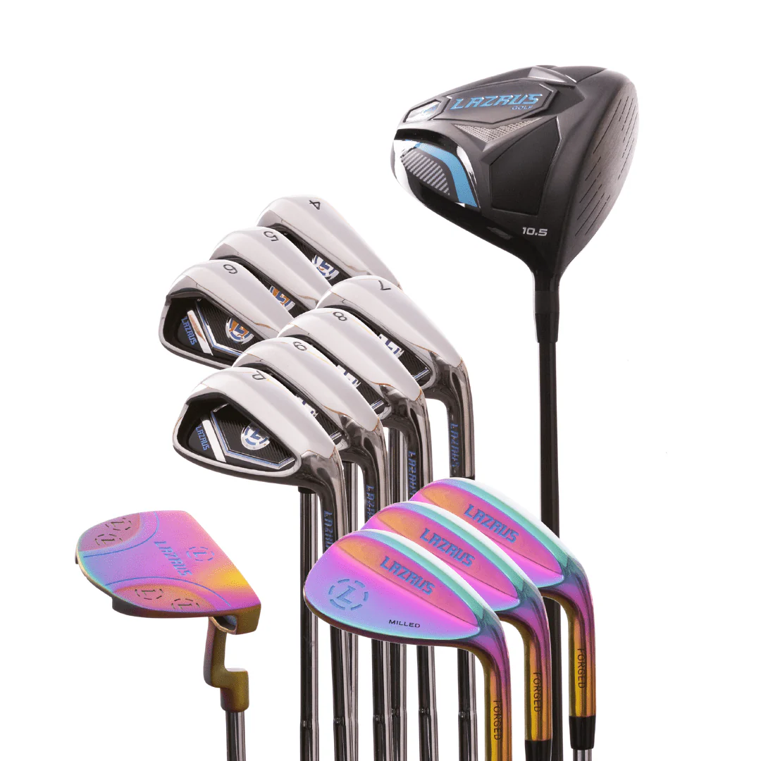 Lazrus Golf - 13 pc Set - Driver, 3 Wedges Set, Irons (4-PW), Putter & Bag (optional) - Image 6