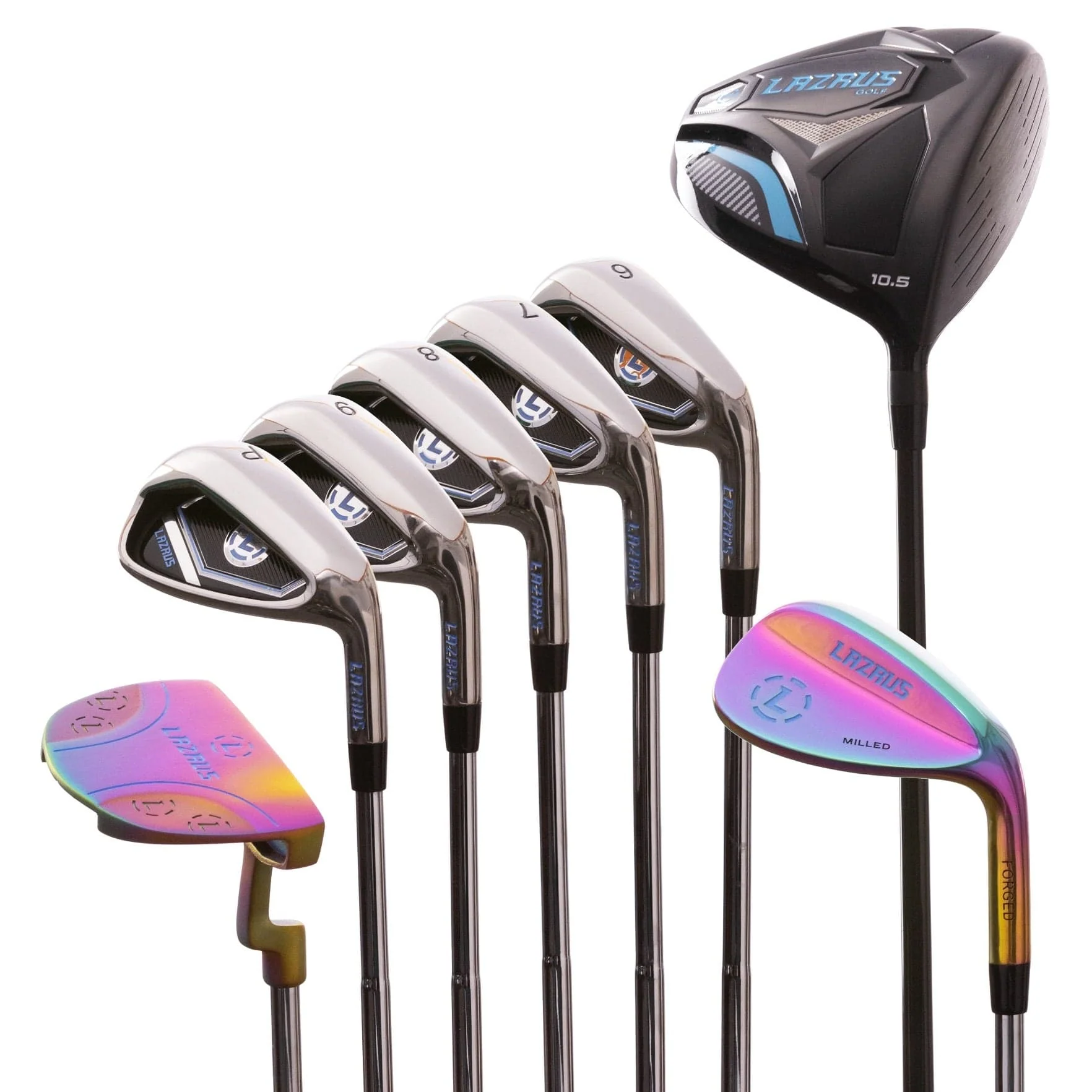Lazrus Golf 8 pc Set - Driver, 6-PW Irons, 56° Wedge, Putter - Image 3
