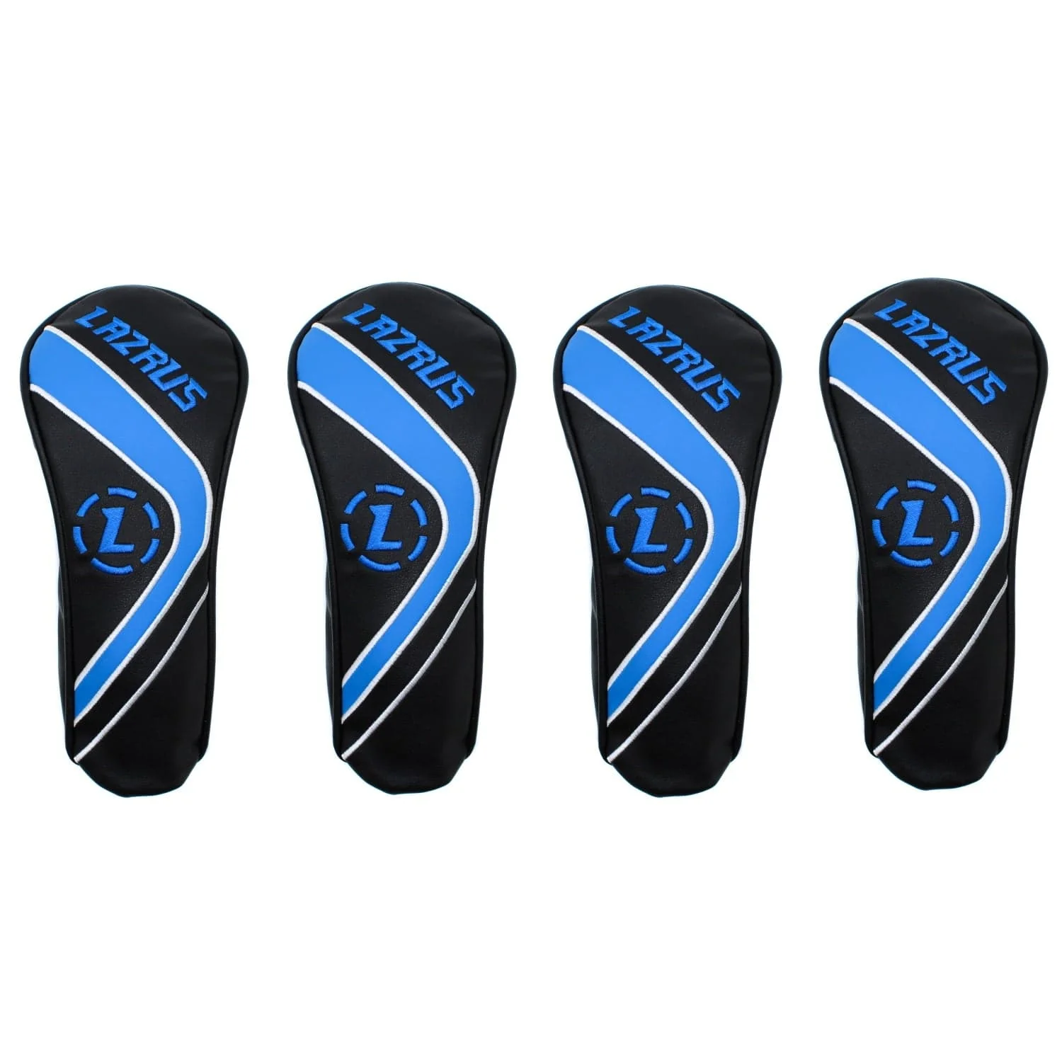 Lazrus Golf - Premium Black Hybrid Wood Head Covers | Individuals or Sets - Image 7