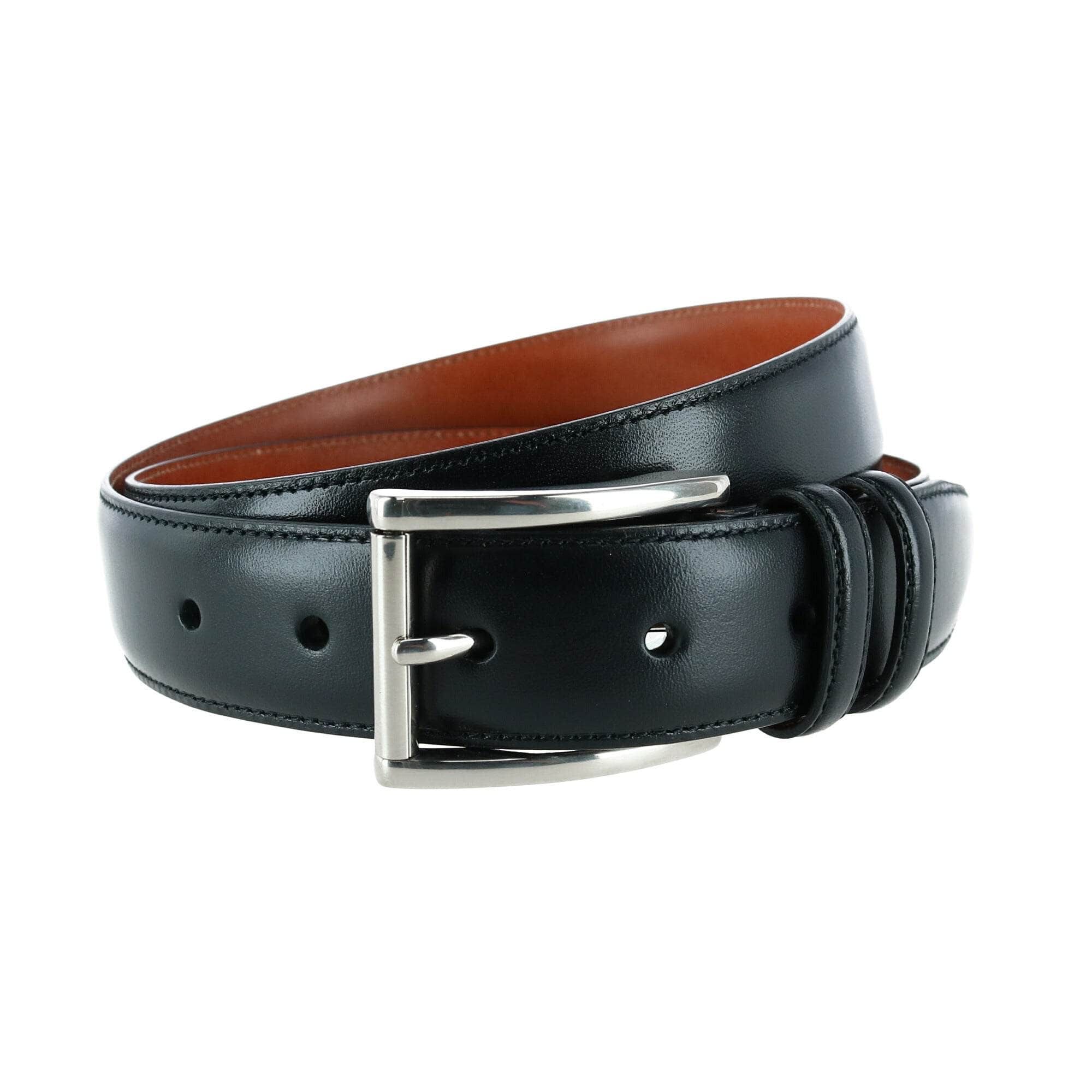 Lorenzo 32mm Dropped Edge Leather Dress Belt - Image 2
