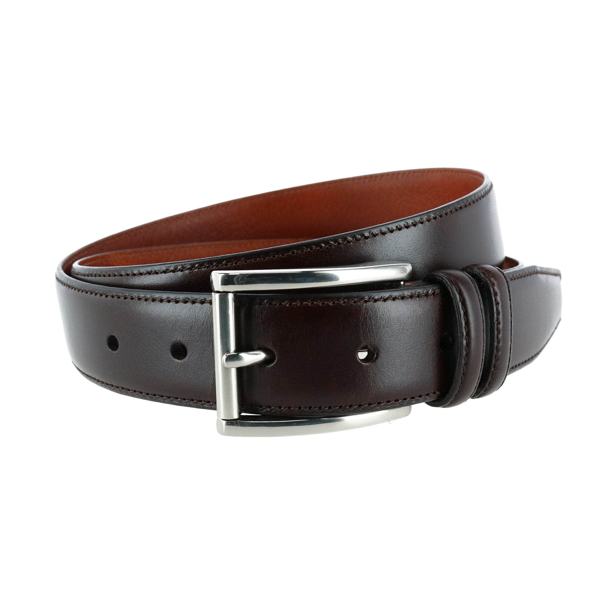 Lorenzo 32mm Dropped Edge Leather Dress Belt - Image 3