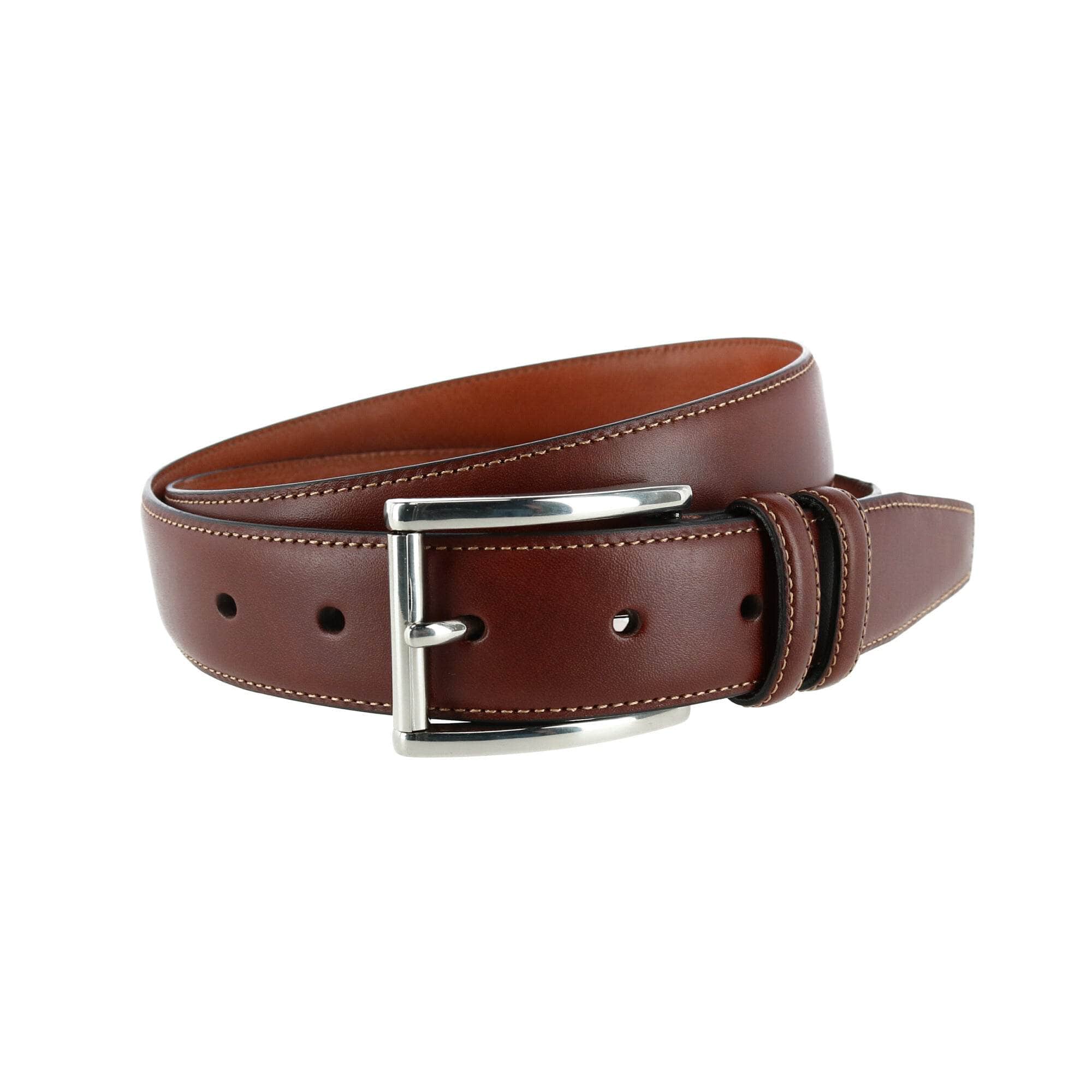 Lorenzo 32mm Dropped Edge Leather Dress Belt - Image 4