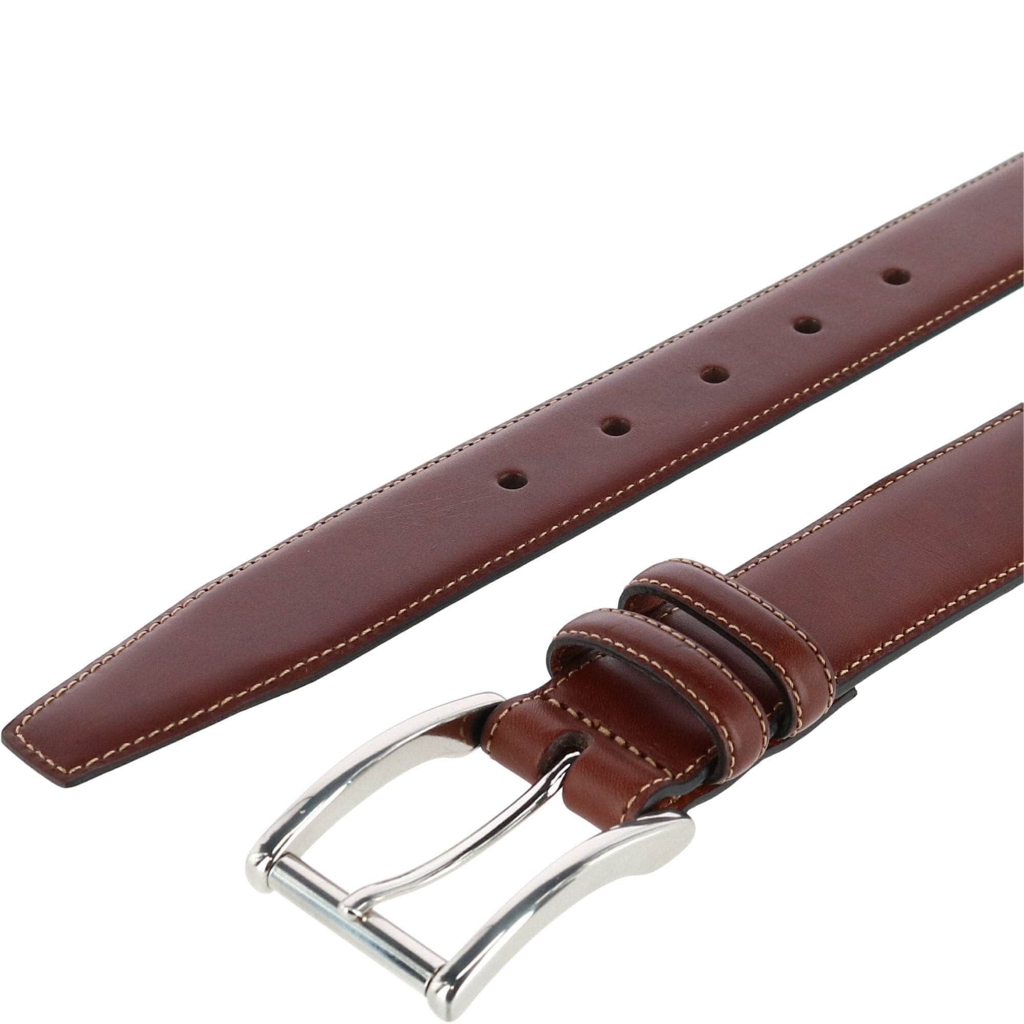 Lorenzo 32mm Dropped Edge Leather Dress Belt - Image 7