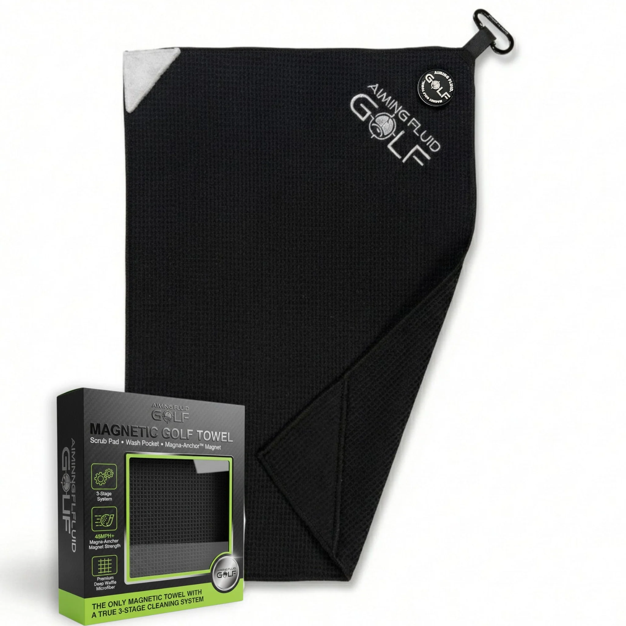 Magna-Anchor™ Magnetic Golf Towel – Stubby (16×24) - Image 13