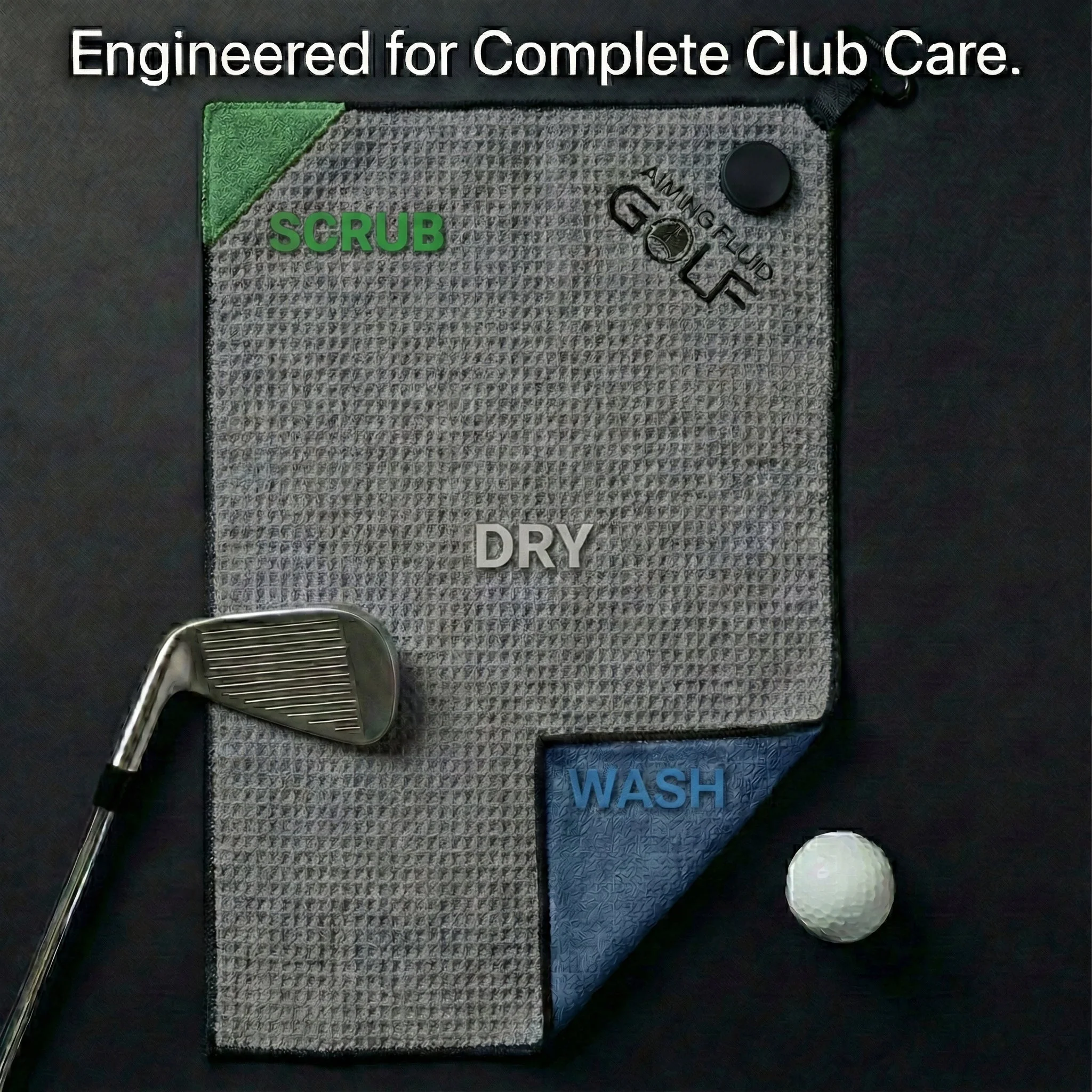 Magna-Anchor™ Magnetic Golf Towel – Stubby (16×24) - Image 7