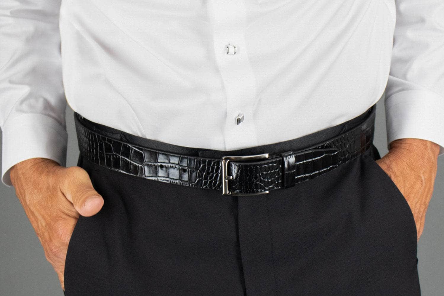 Matisse 35mm Mock Croc Leather Belt - Image 8