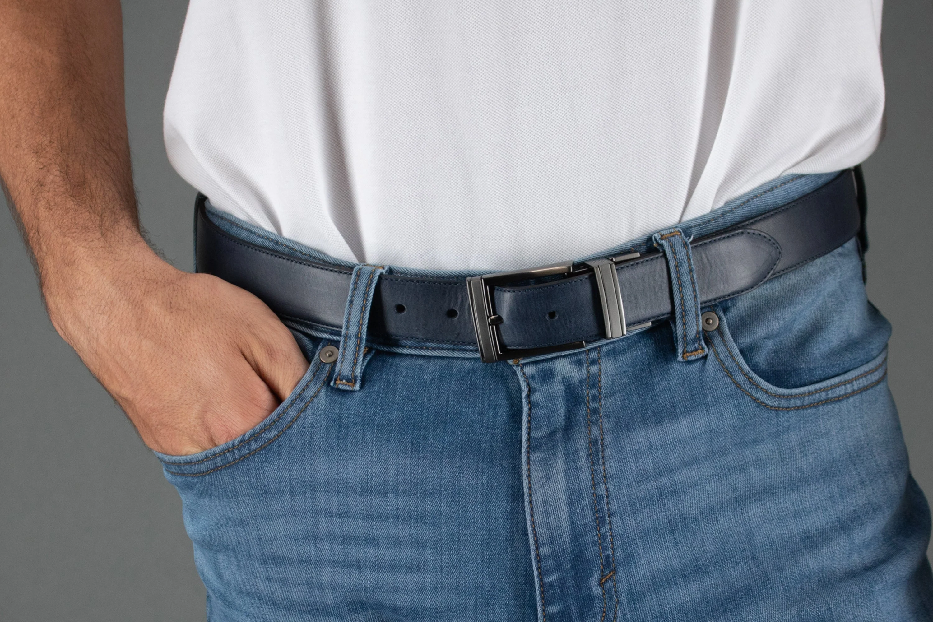 Maverick 32mm Reversible Leather Dress Belt - Image 11