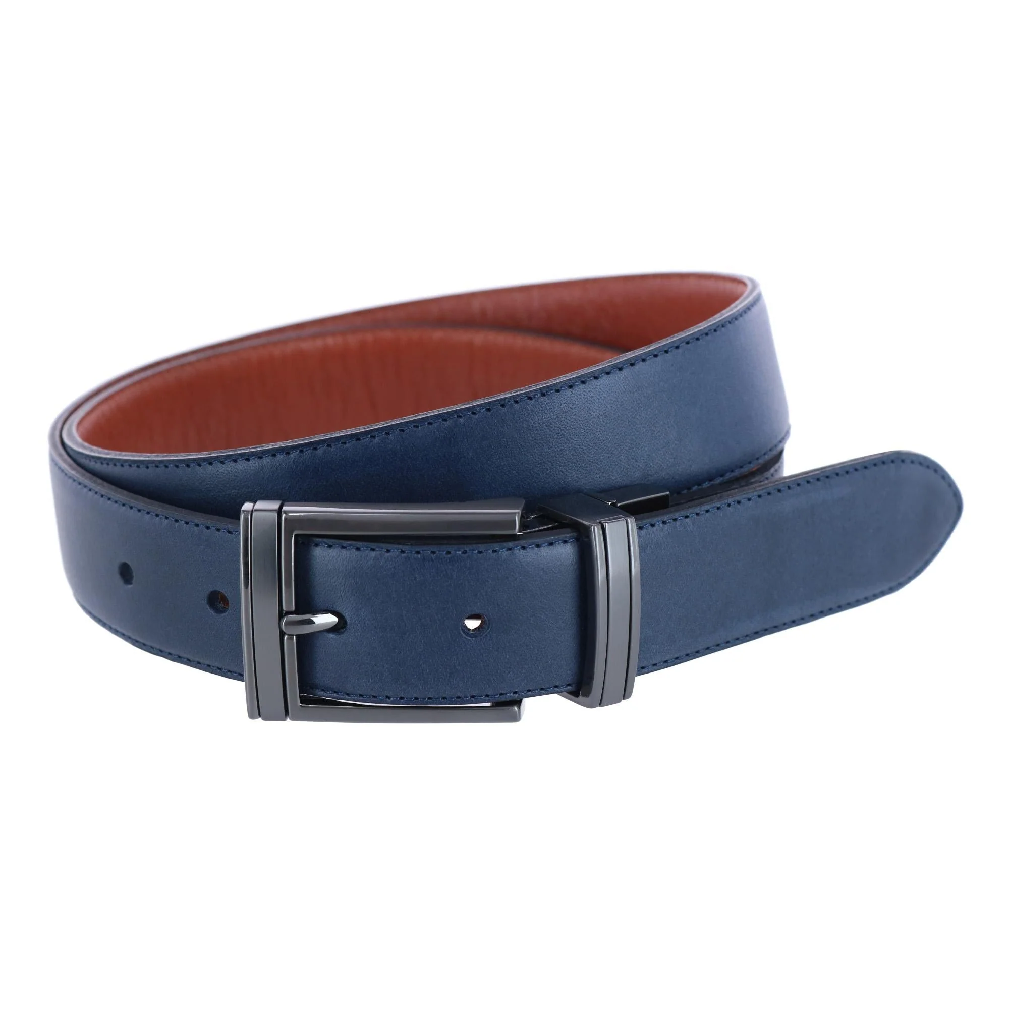 Maverick 32mm Reversible Leather Dress Belt - Image 3
