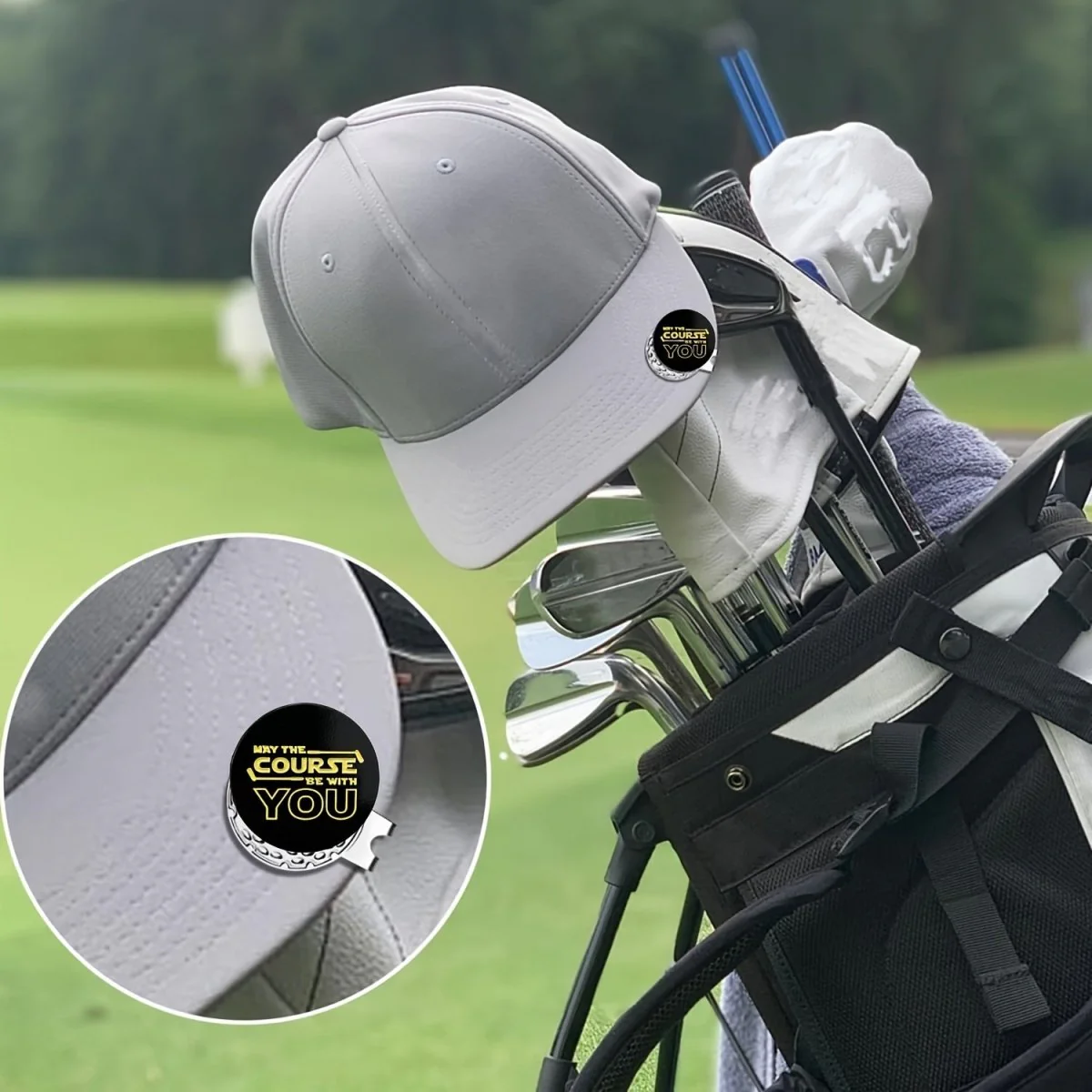 "May The Course Be With You" Golf Ball Marker - Image 2