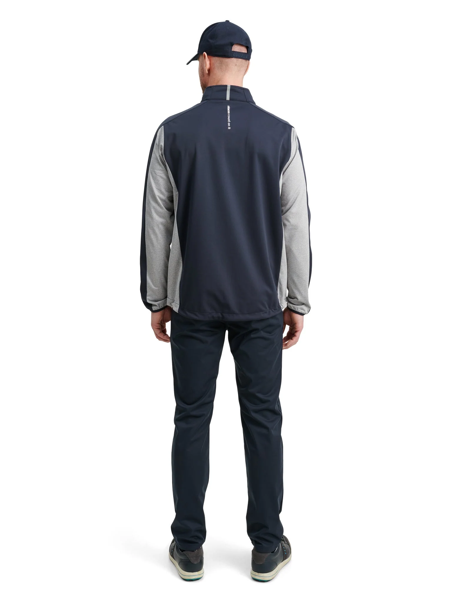 Abacus Mens Dornoch softshell hybrid jacket 670-dk.greymelange L - Image 12