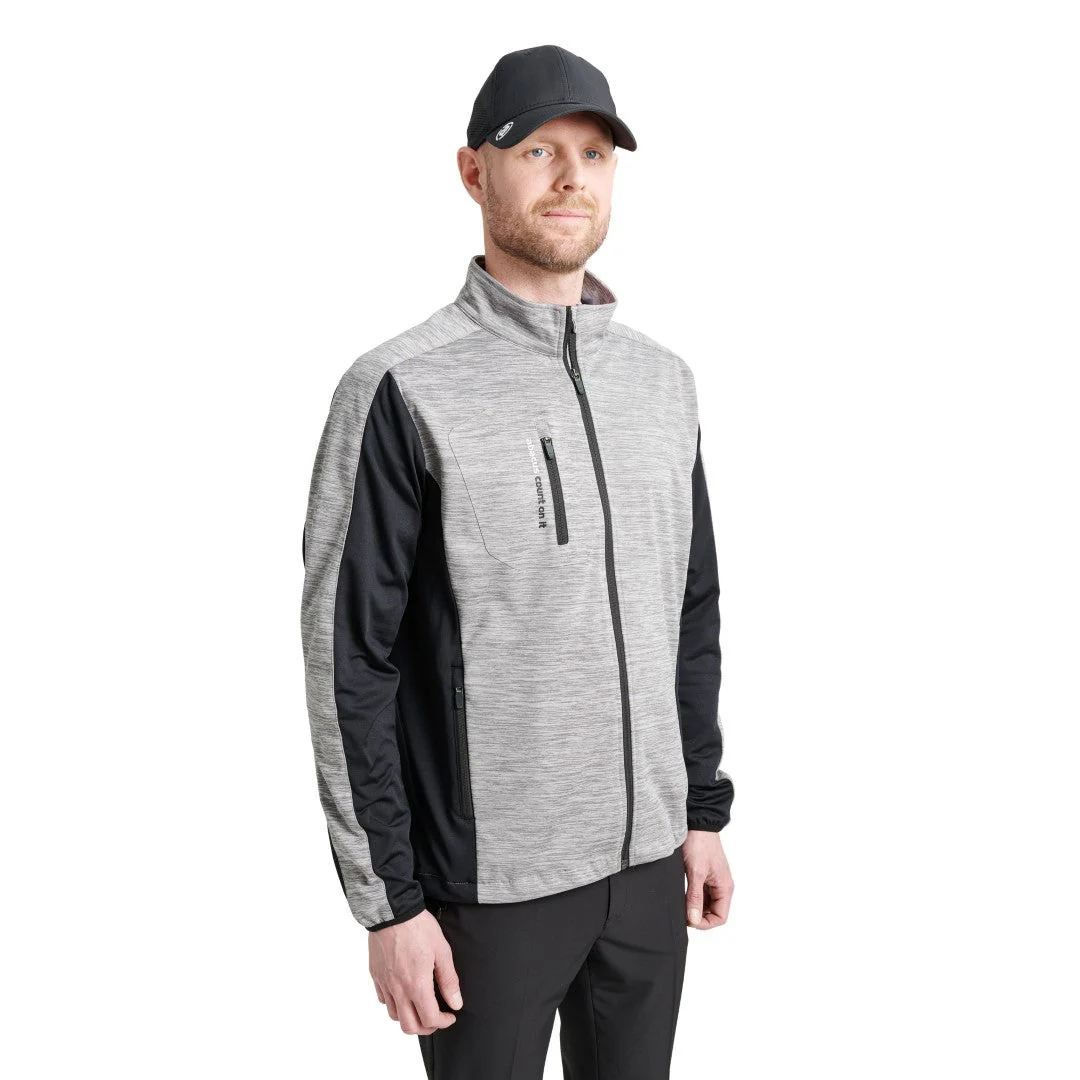 Abacus Mens Dornoch softshell hybrid jacket 670-dk.greymelange L - Image 15